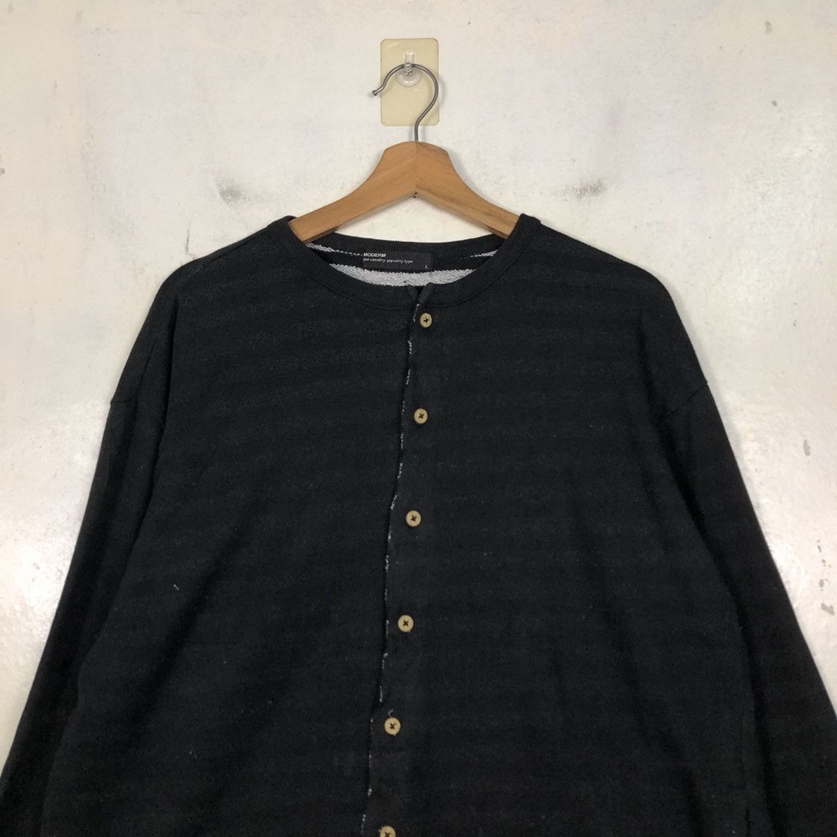 Issey Miyake 📌Vintage Snap Button Cardigan Moderm Blanket Striped Size US L / EU 52-54 / 3 - 5 Thumbnail