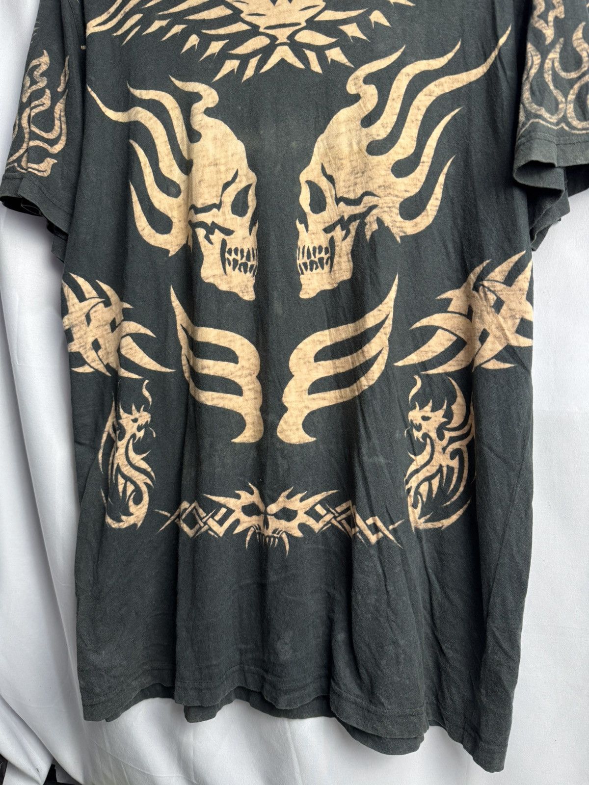 Affliction Skulls Tribal Affliction Styled Tees Faded Size US L / EU 52-54 / 3 - 4 Thumbnail