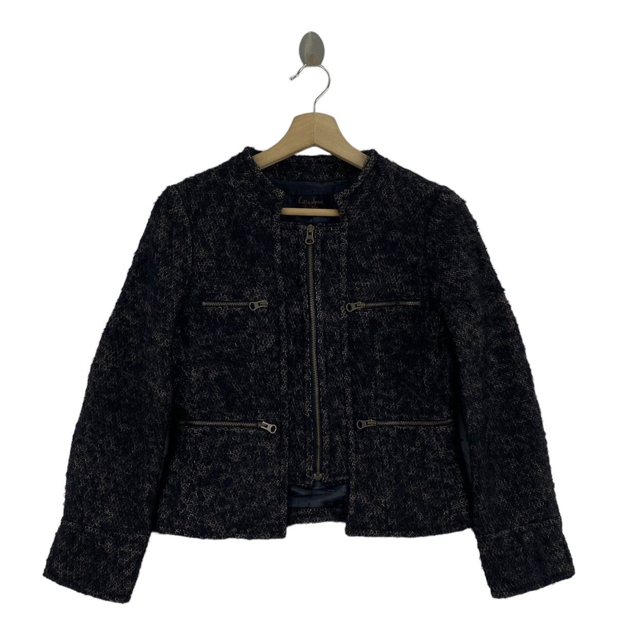 Other CATTA SPACE By Rumi Katoh Multi Pockets Wool Tweed Coat Size M / US 6-8 / IT 42-44 - 1 Thumbnail