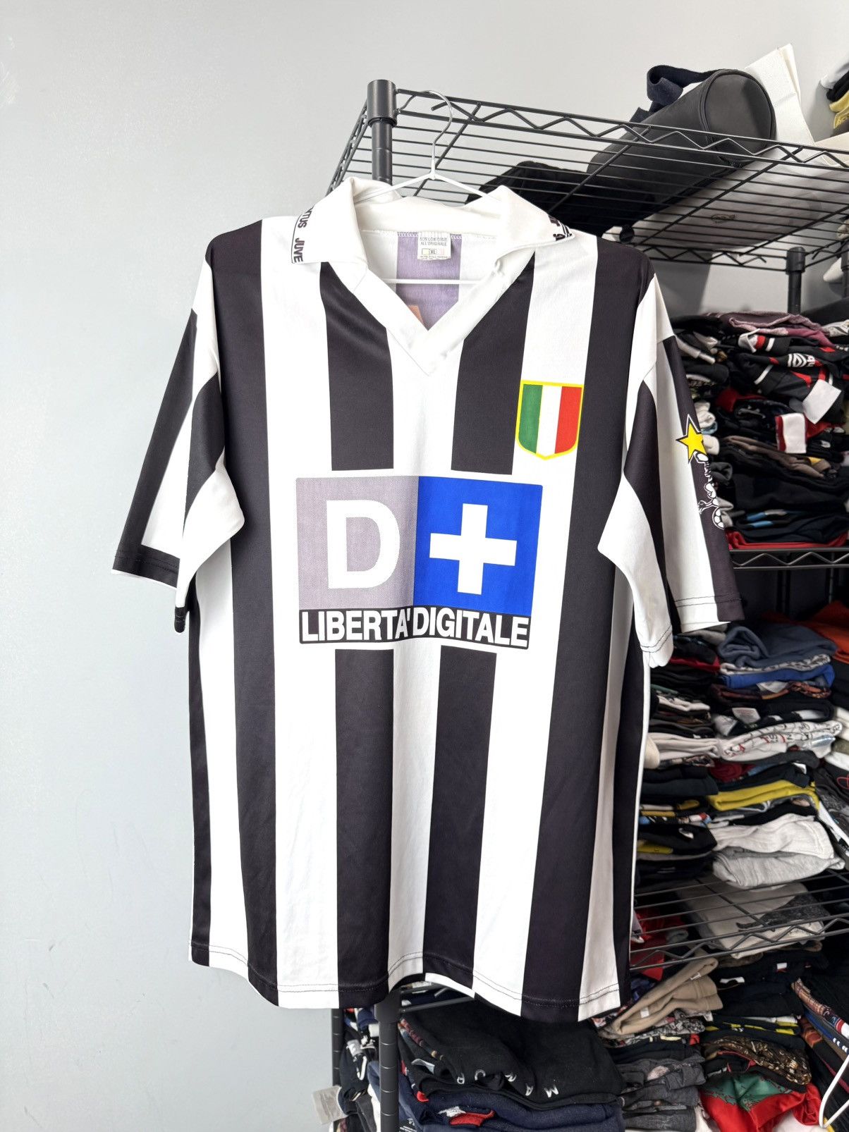 Vintage Rare 1990’s Vintage Juventus Zidane Soccer Jersey T Shirt Size US XL / EU 56 / 4 - 2 Thumbnail
