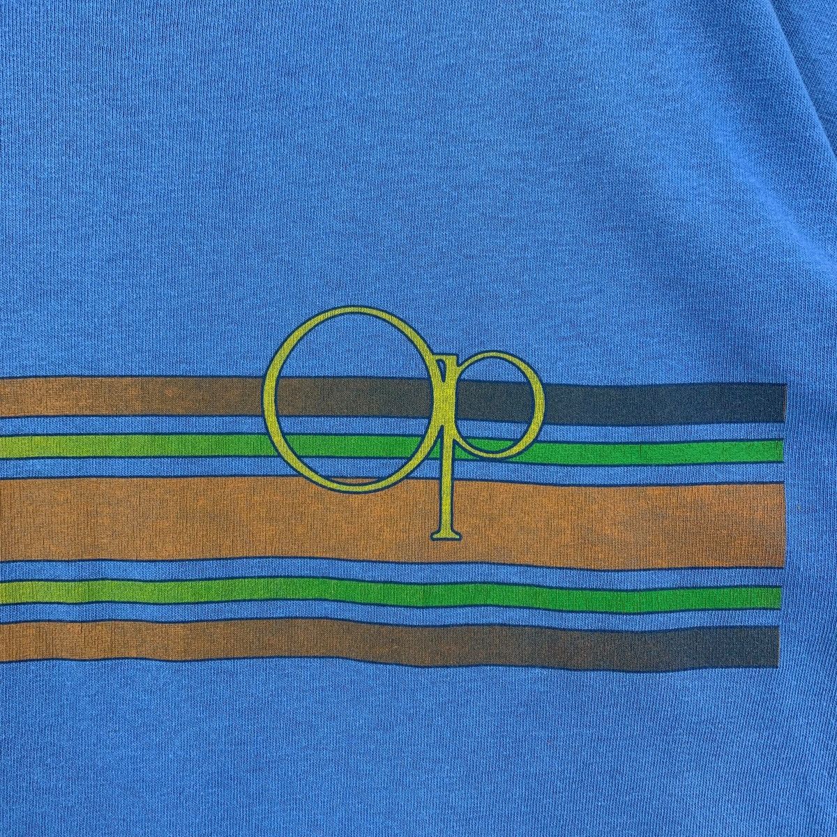 Ocean Pacific OCEAN PACIFIC Surfwear stripe printed blue tee Size US L / EU 52-54 / 3 - 6 Thumbnail