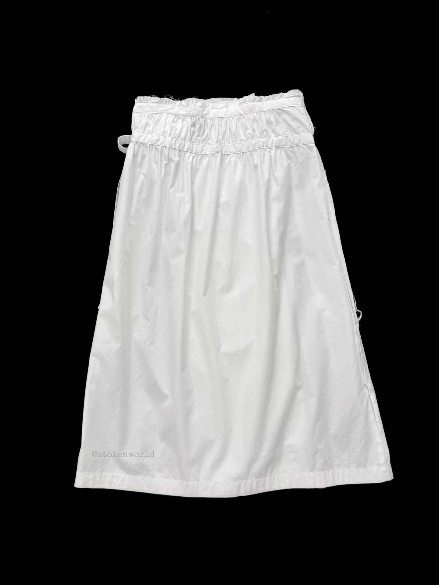 Comme des Garcons Comme des Garçons White Pleated Tie Wrap Skirt Size 27" / US 4 / IT 40 - 9 Thumbnail