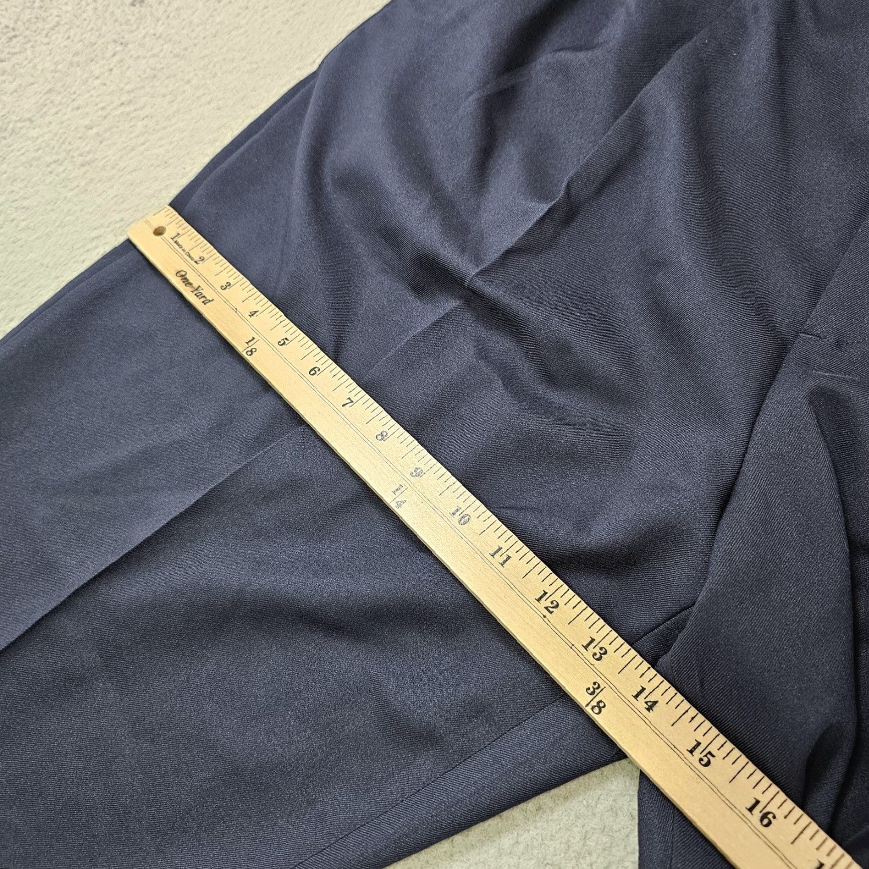 Croft & Barrow Croft & Barrow Dress Pants Mens 42x30 Blue Classic Fit Pleated Polyester Office Size US 42 / EU 58 - 4 Thumbnail