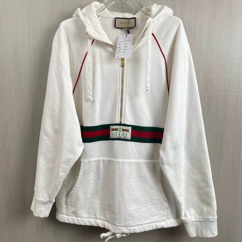 Gucci GucciBelt logo half-zip hoodie 2503-Nextarrow Size US S / EU 44-46 / 1 - 1 Thumbnail