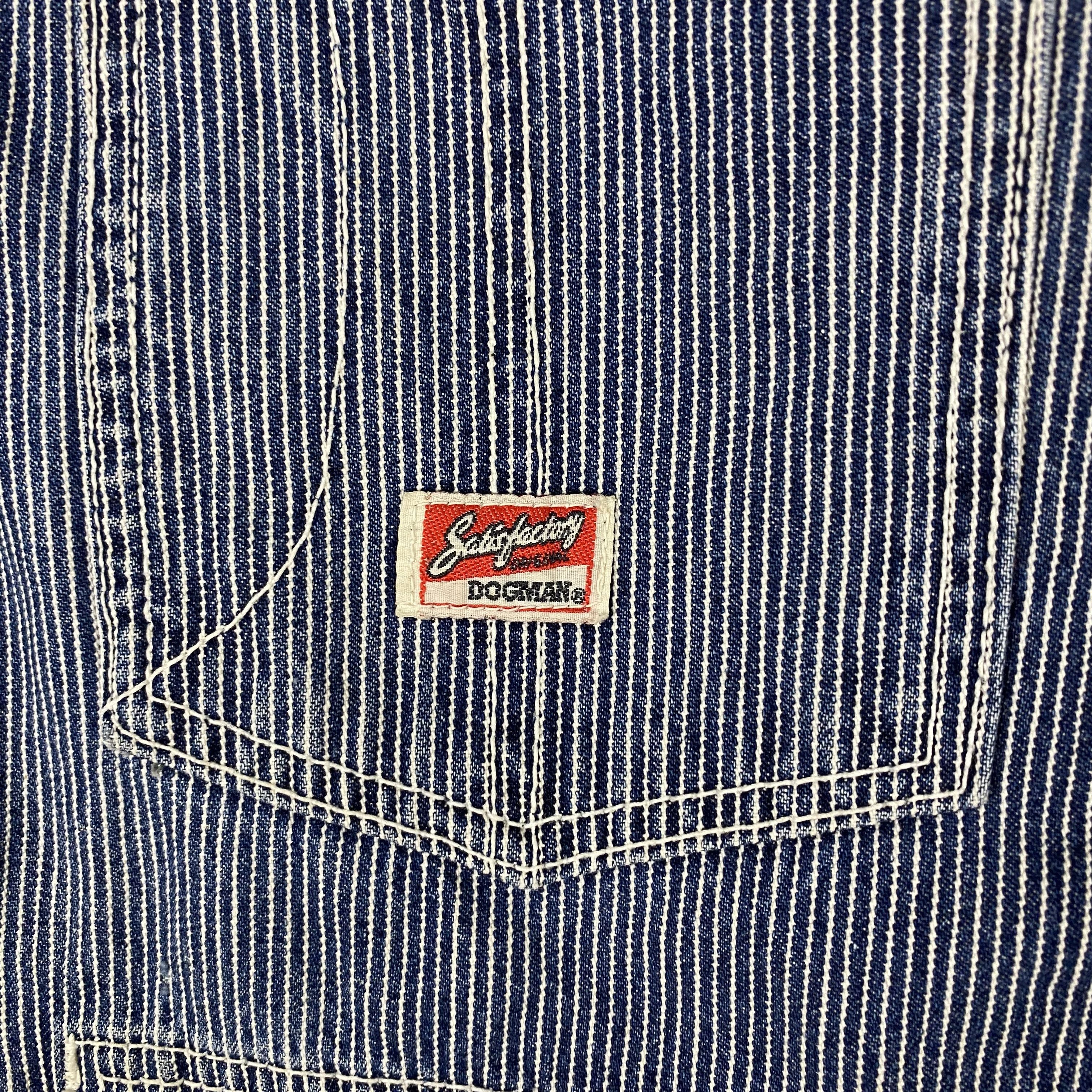Japanese Brand 💥SATISFACTORY DOGMAN HICKORY TRUCKER JACKET Size US L / EU 52-54 / 3 - 10 Thumbnail