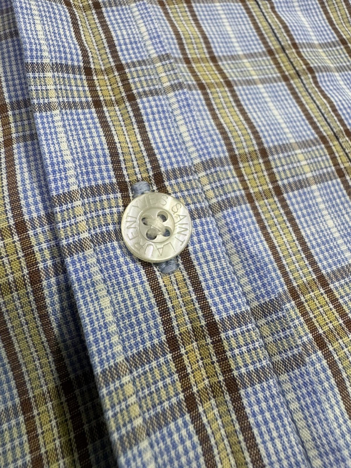 Yves Saint Laurent Summer YSL Shirt Blue Size US S / EU 44-46 / 1 - 5 Thumbnail