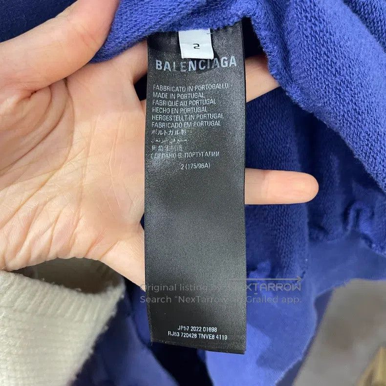 Balenciaga Balenciaga Wave Logo Printed Sweatshirt Size US M / EU 48-50 / 2 - 4 Thumbnail
