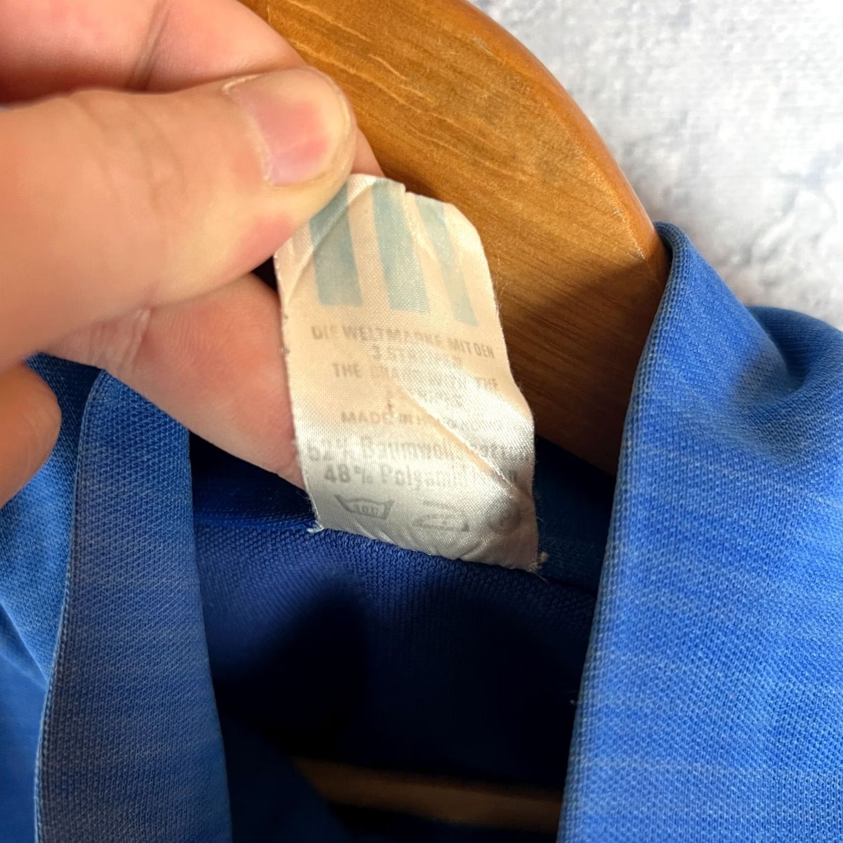 Adidas VINTAGE Adidas Jacket Blue Cotton Polyamide Men’s Track Jacket S Size US S / EU 44-46 / 1 - 6 Thumbnail
