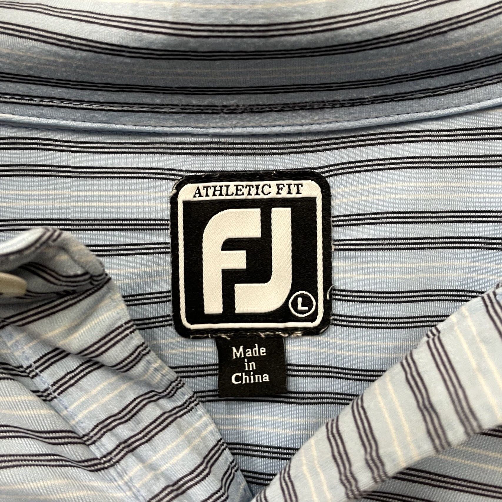 Footjoy FootJoy Polo Shirt Striped Athletic Fit Mens Size L Blue Shirt Polo Athletic Mens L Blue Striped FootJoy Size US L / EU 52-54 / 3 - 4 Thumbnail