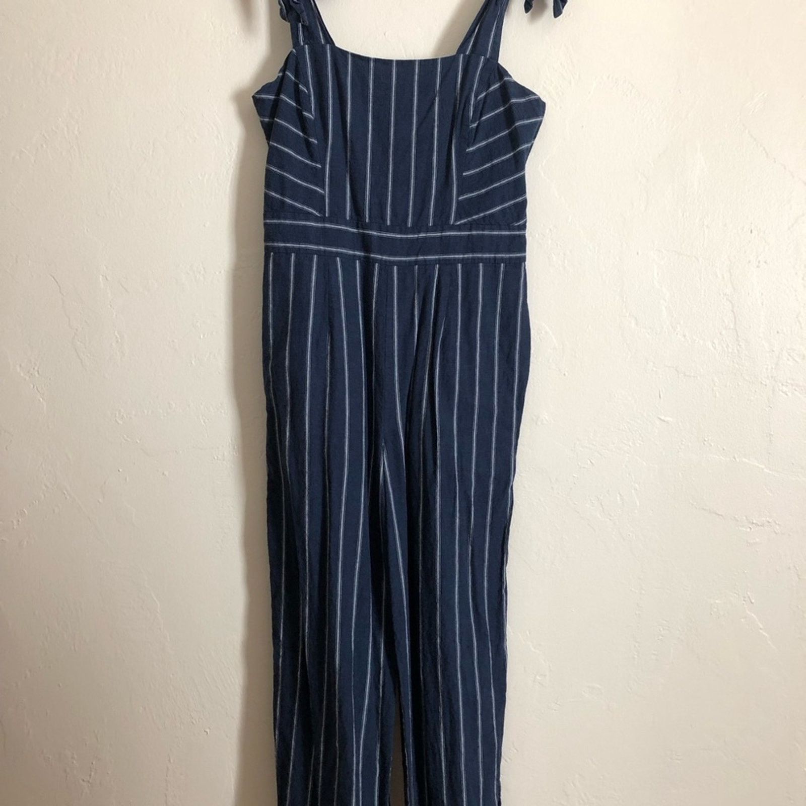 Other Rachel by Rachel Roy Kate Blue White Stripe Romper Jumpsuit Size 28" / US 6 / IT 42 - 9 Thumbnail