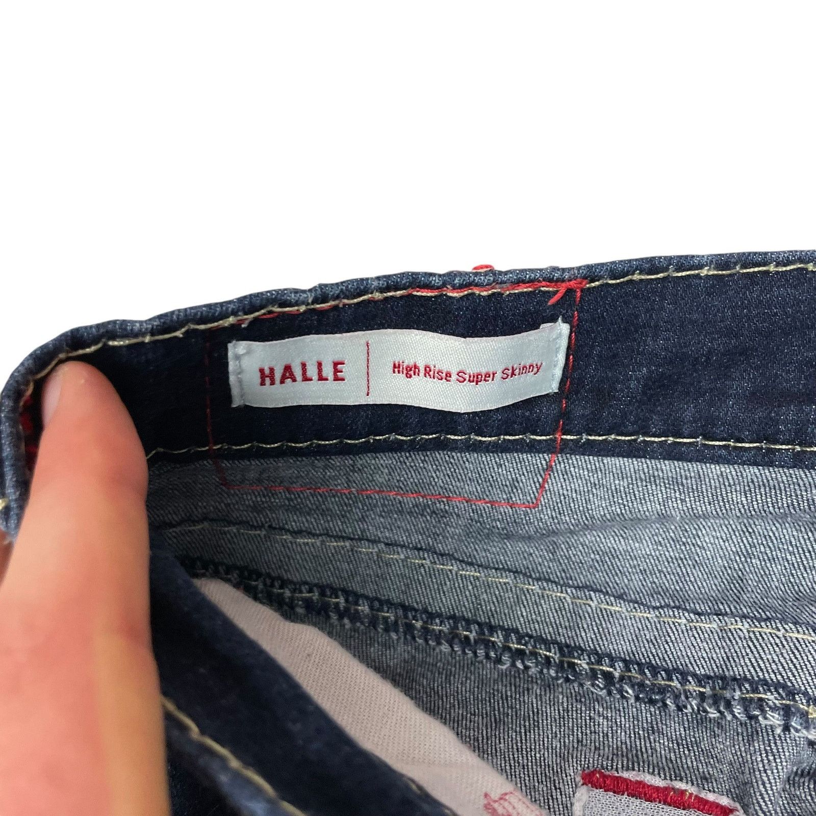 True Religion × Vintage True Religion Halle Womens Blue Cotton Super Skinny Jeans 26 Size 26" / US 2 / IT 38 - 8 Thumbnail
