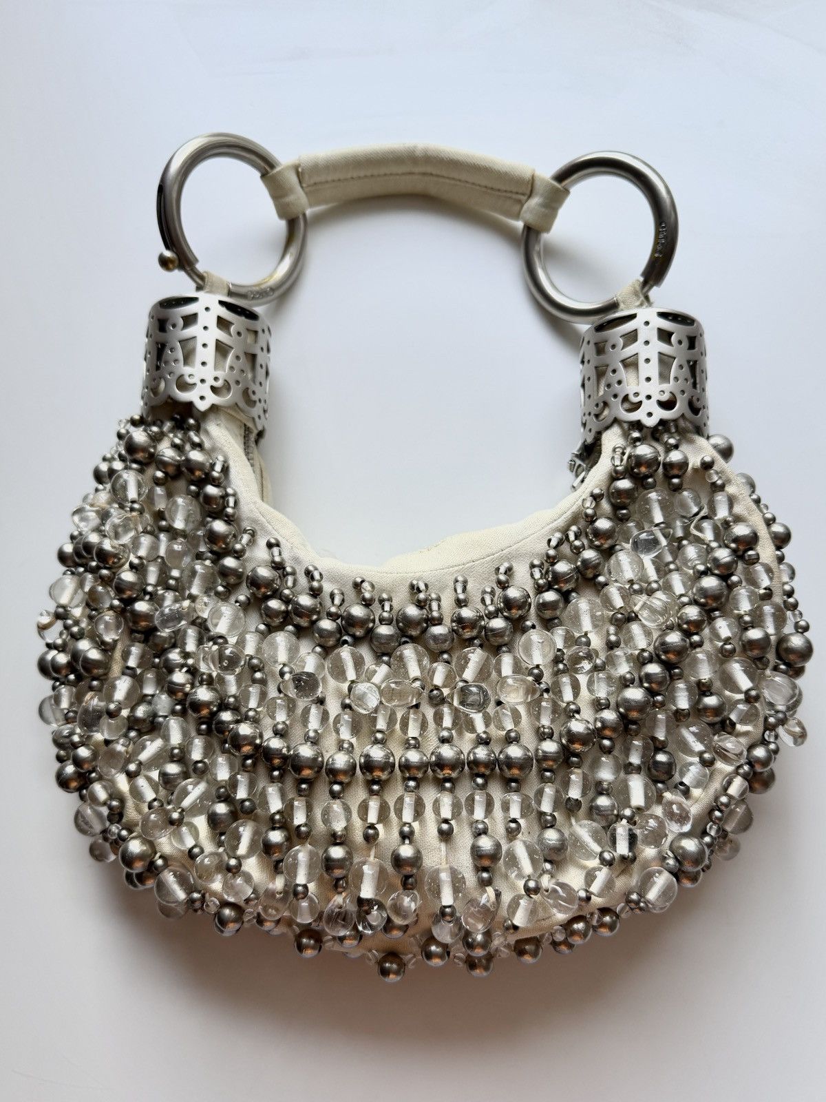 Chloe Chloe Bracelet Bag in Beaded Silver Embellishments Size ONE SIZE - 2 Thumbnail