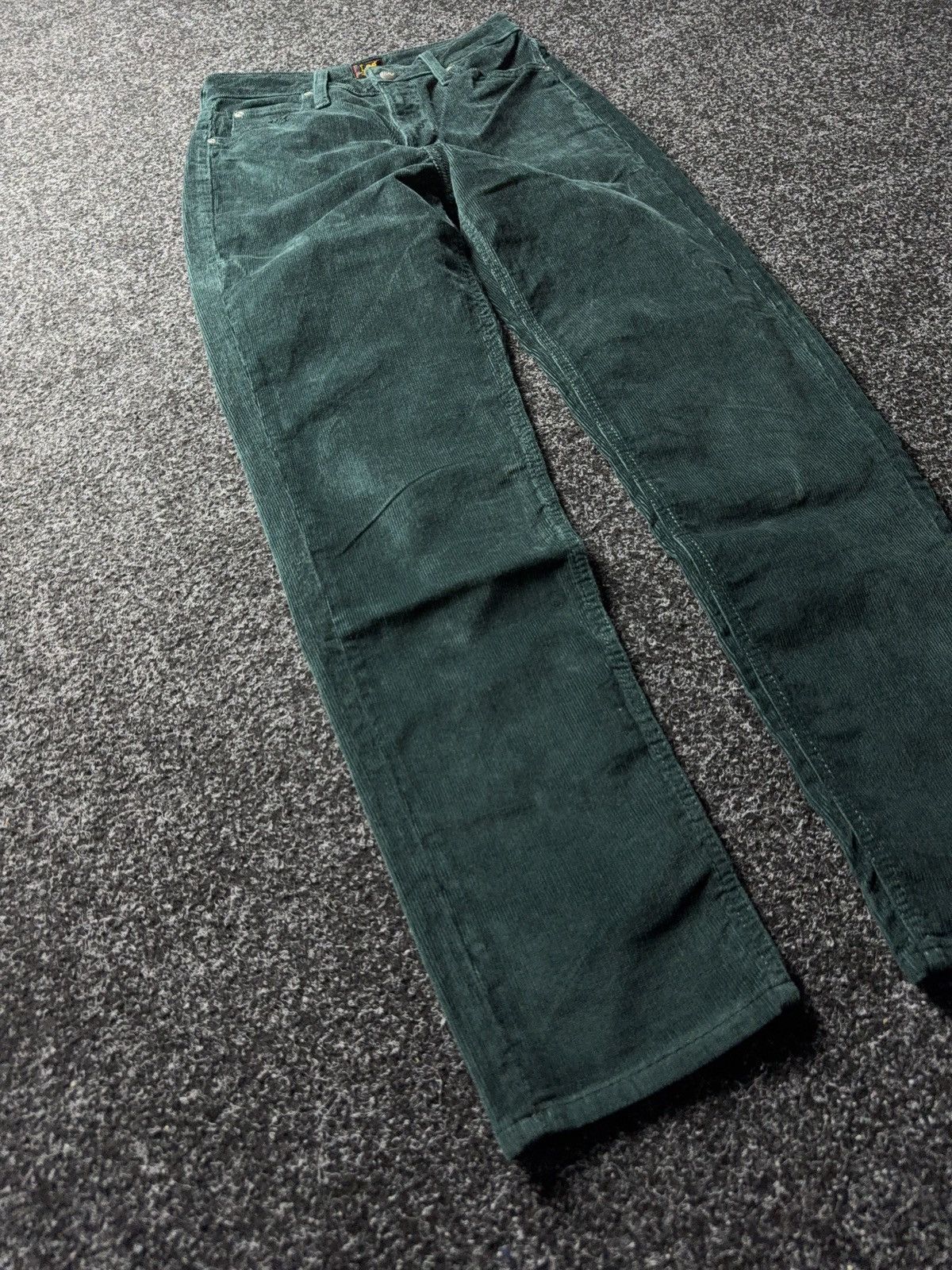 Lee 00s Western Cowgirl Lee Carol High Waist Corduroy Pants W27 Size 27" / US 4 / IT 40 - 2 Thumbnail