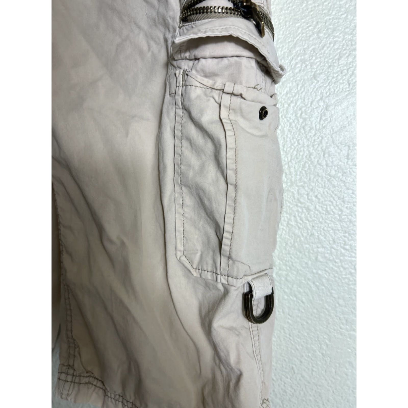 Guess Guess Baggy Long Cargo Shorts Cotton Beige 31x16 Size US 31 - 6 Thumbnail