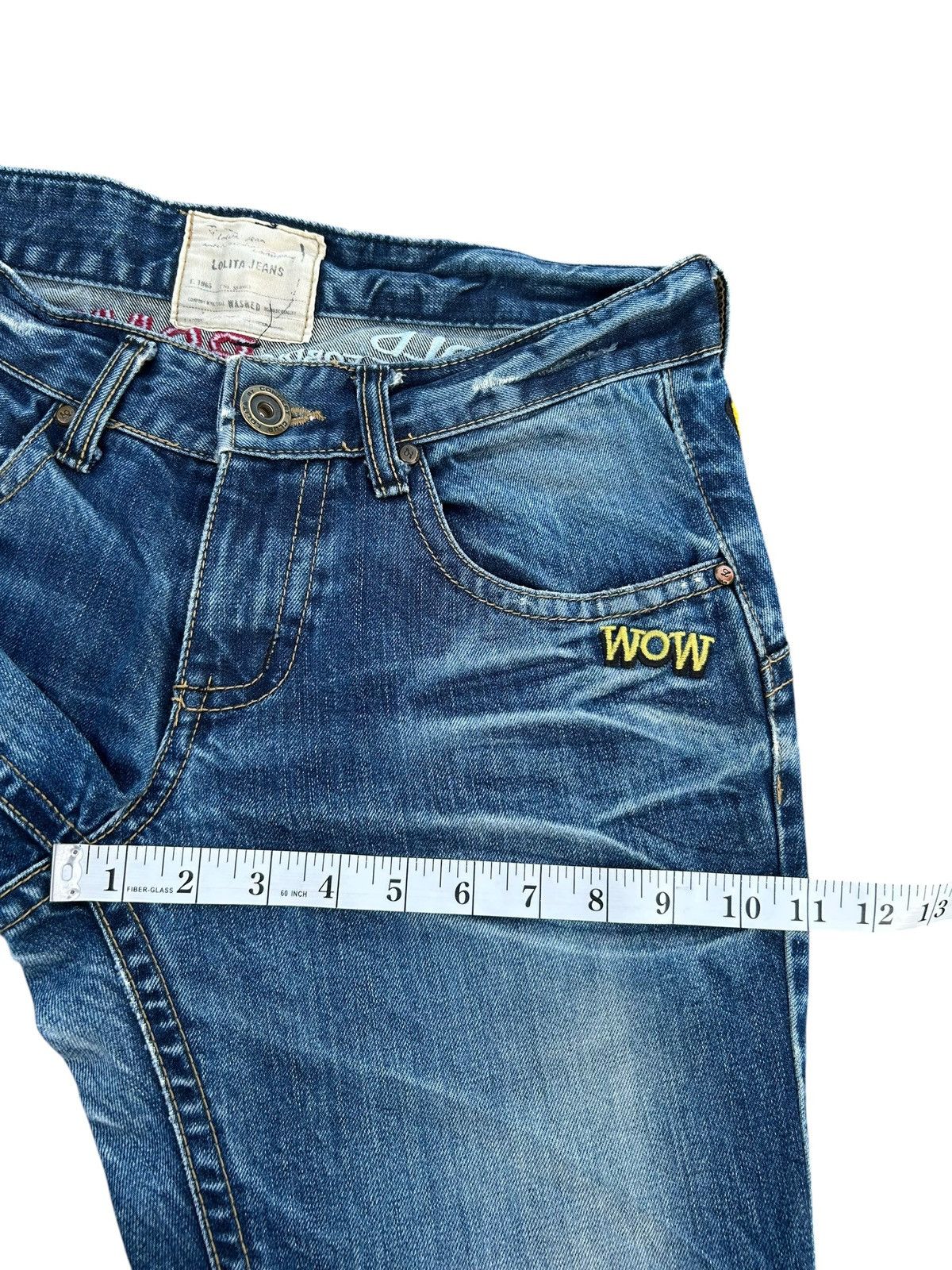 Kapital Yoshitomo Nara Lolita Vintage Distressed Denim Jeans Size US 32 / EU 48 - 15 Thumbnail