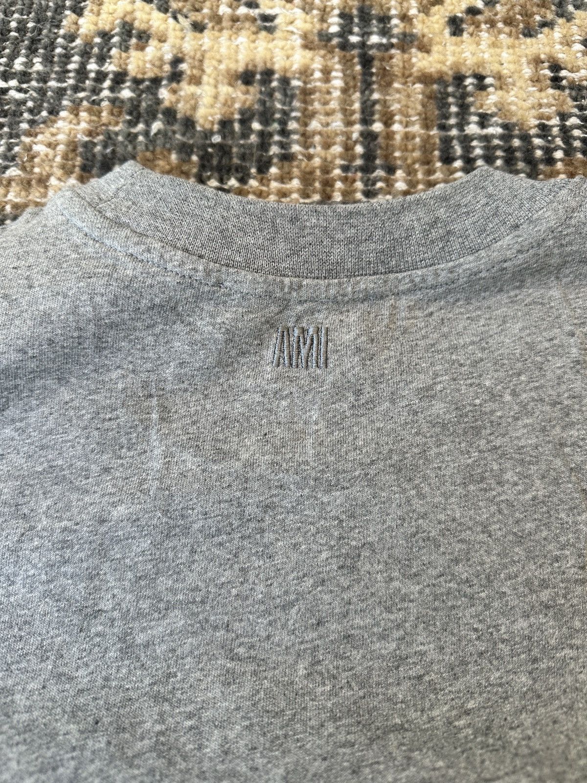 AMI AMI Oversized Embroidered Logo Tee Size US L / EU 52-54 / 3 - 3 Thumbnail