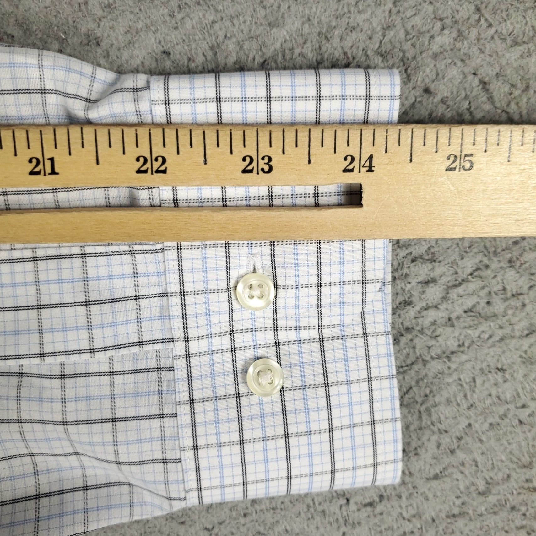 Brooks Brothers Brooks Brothers Shirt Mens 17.5 Blue Plaid Regent Dress Button Up Long Sleeve Size 46R - 7 Thumbnail