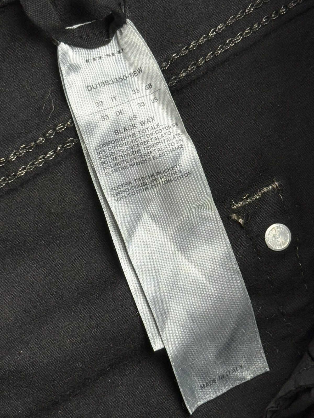 Rick Owens Drkshdw Rick Owens Drkshdw - S/S18 Detroit Cut Waxed Jeans Size US 32 / EU 48 - 11 Thumbnail