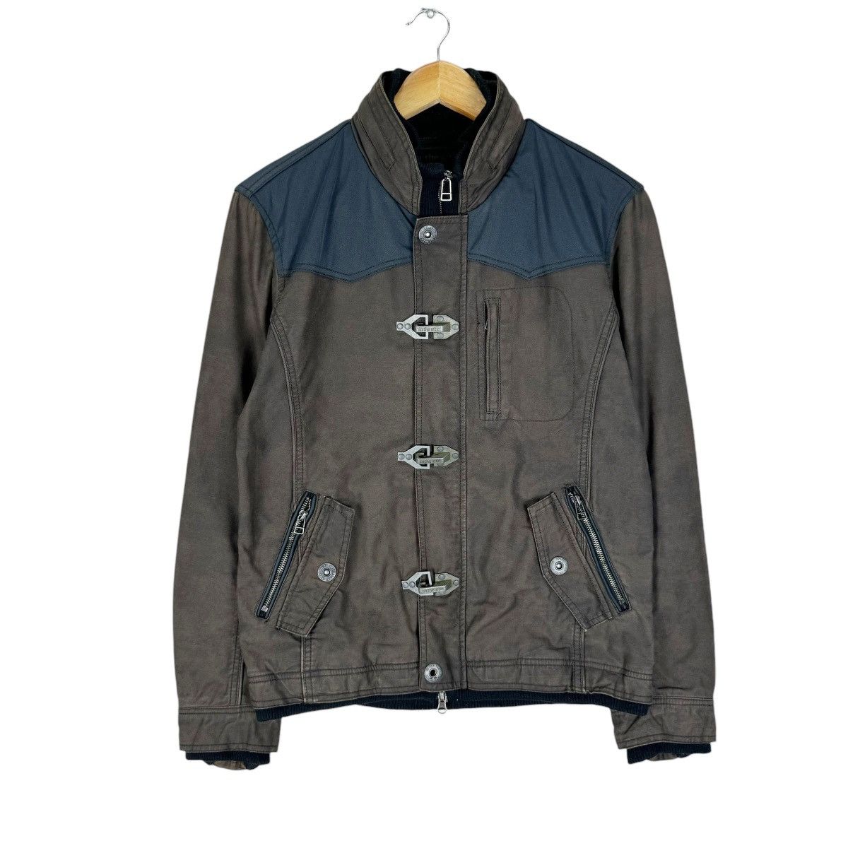 If Six Was Nine × In The Attic × Le Grande Bleu (L.G.B.) ⚡️IN THE ATTIC HOODIE BIKERS JACKET Size L / US 10 / IT 46 - 1 Thumbnail