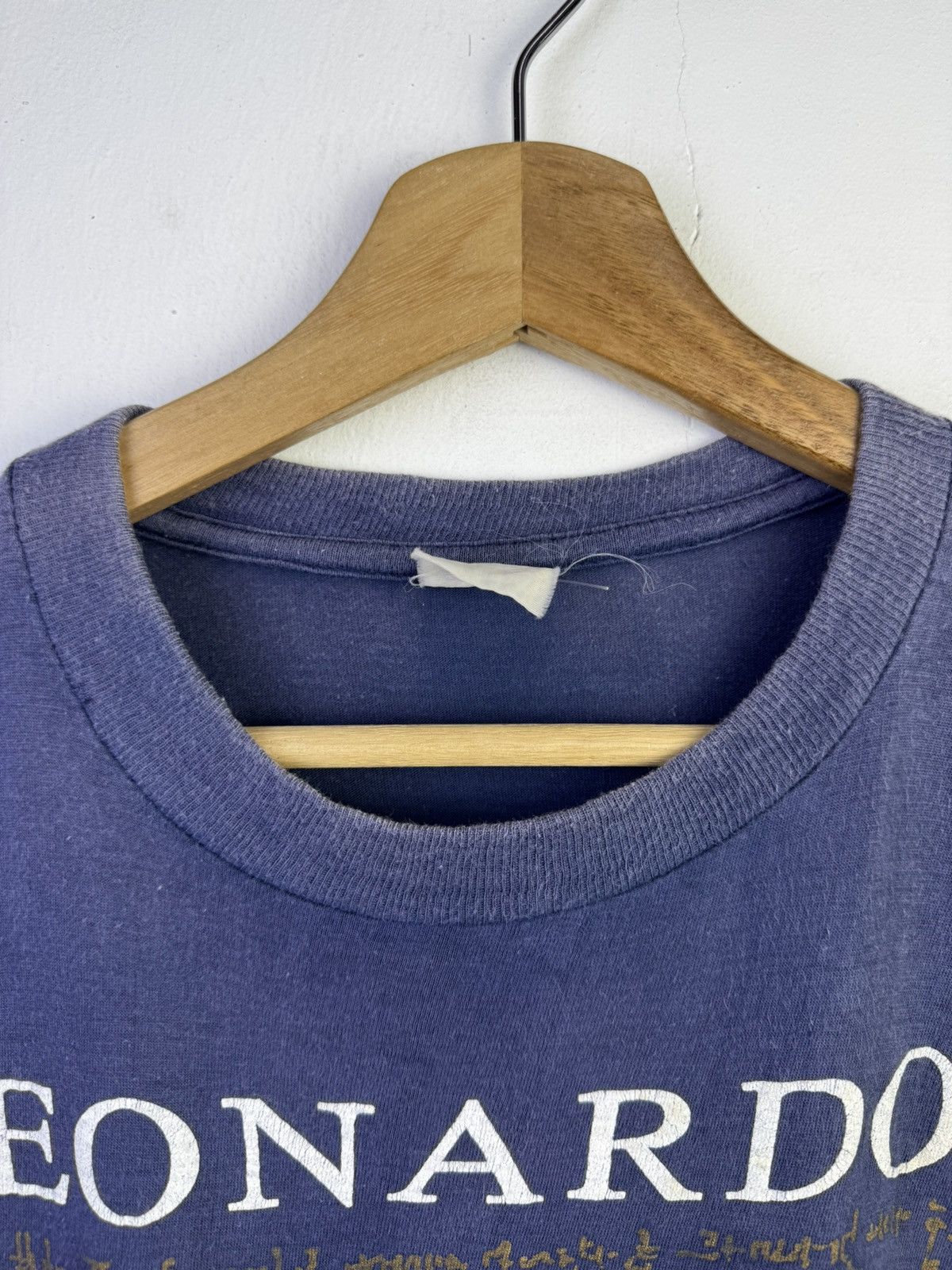 Vintage vintage 90s Leonardo da Vinci bicycle graphic t-shirt, Size US M / EU 48-50 / 2 - 4 Thumbnail