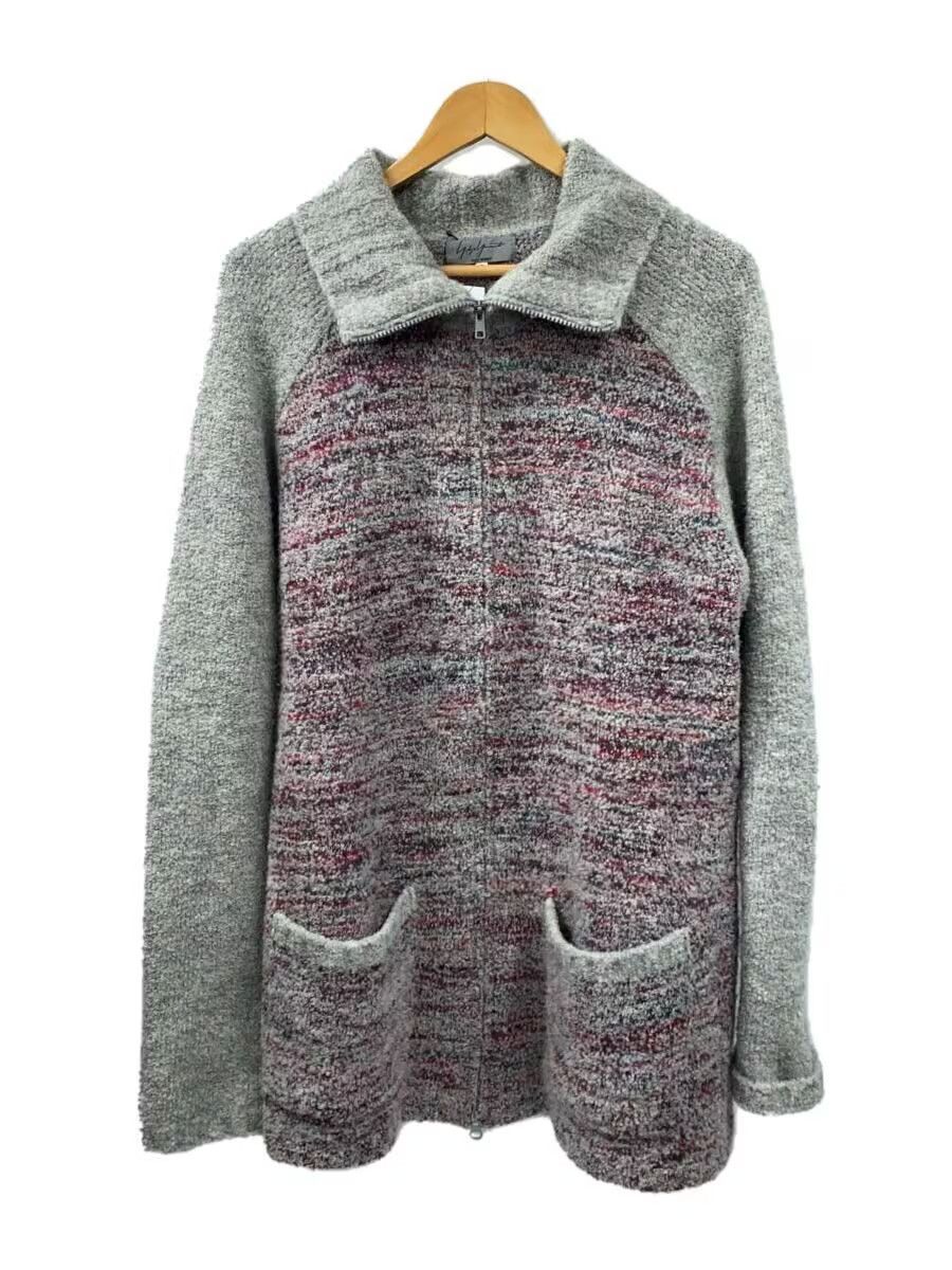 Yohji Yamamoto Raglan Zip Knit Sweater Jacket Size US L / EU 52-54 / 3 - 1 Thumbnail