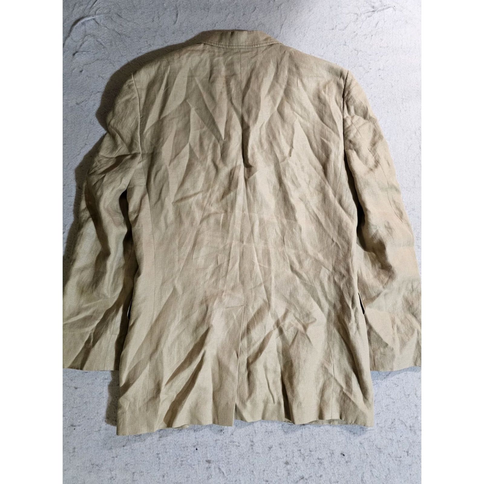 J.Crew VINTAGE J.CREW Blazer Linen Beige Mens Sz 38 Regular Blazer Blazer, J.CREW, 100% Irish Linen, Single-Breasted, Notch Lapel, Dry Clean Only Size 38R - 7 Thumbnail