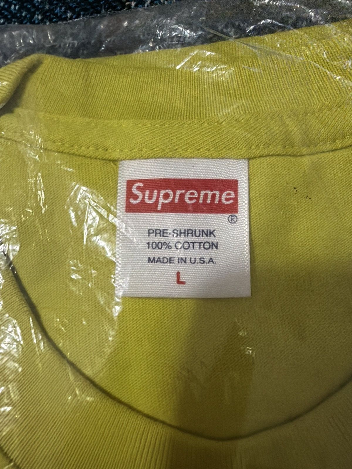 Supreme Supreme Super Cream Tee FW19 Size US L / EU 52-54 / 3 - 3 Thumbnail