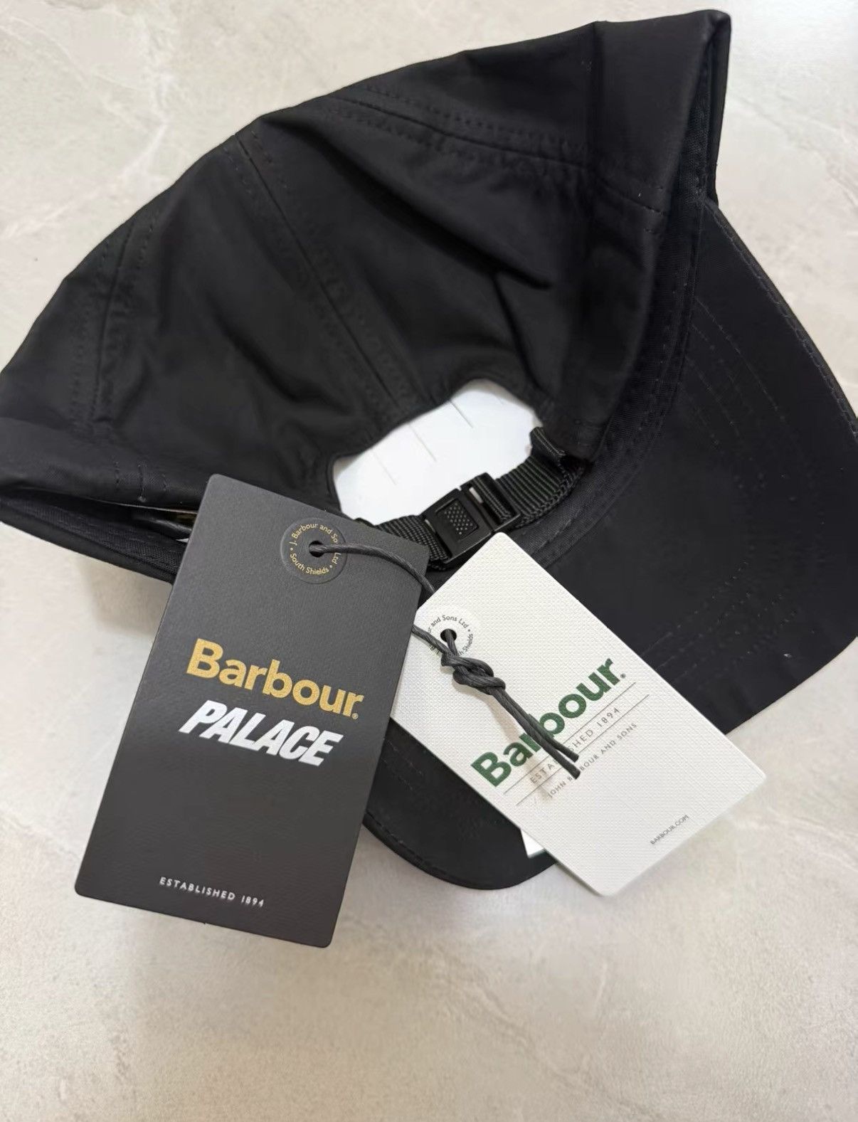 Palace PALACE × BARBOUR Removable Patch Cotton Baseball Cap J34 Size ONE SIZE - 3 Thumbnail