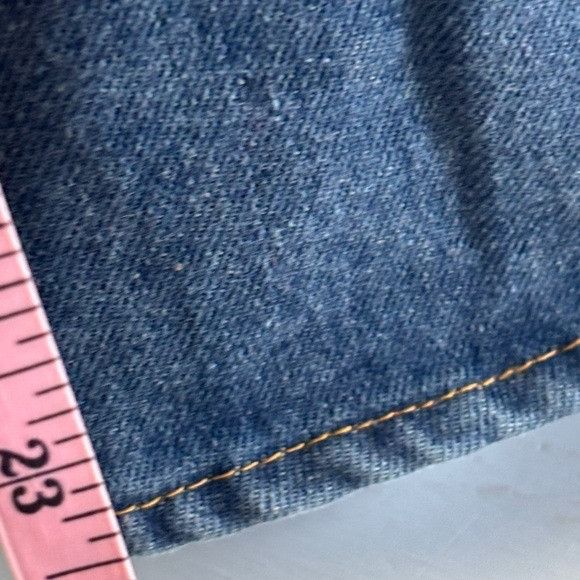 Other Vintage Denim Button-Up Shirt With Pockets & Distressed Deta Size M / US 6-8 / IT 42-44 - 6 Thumbnail