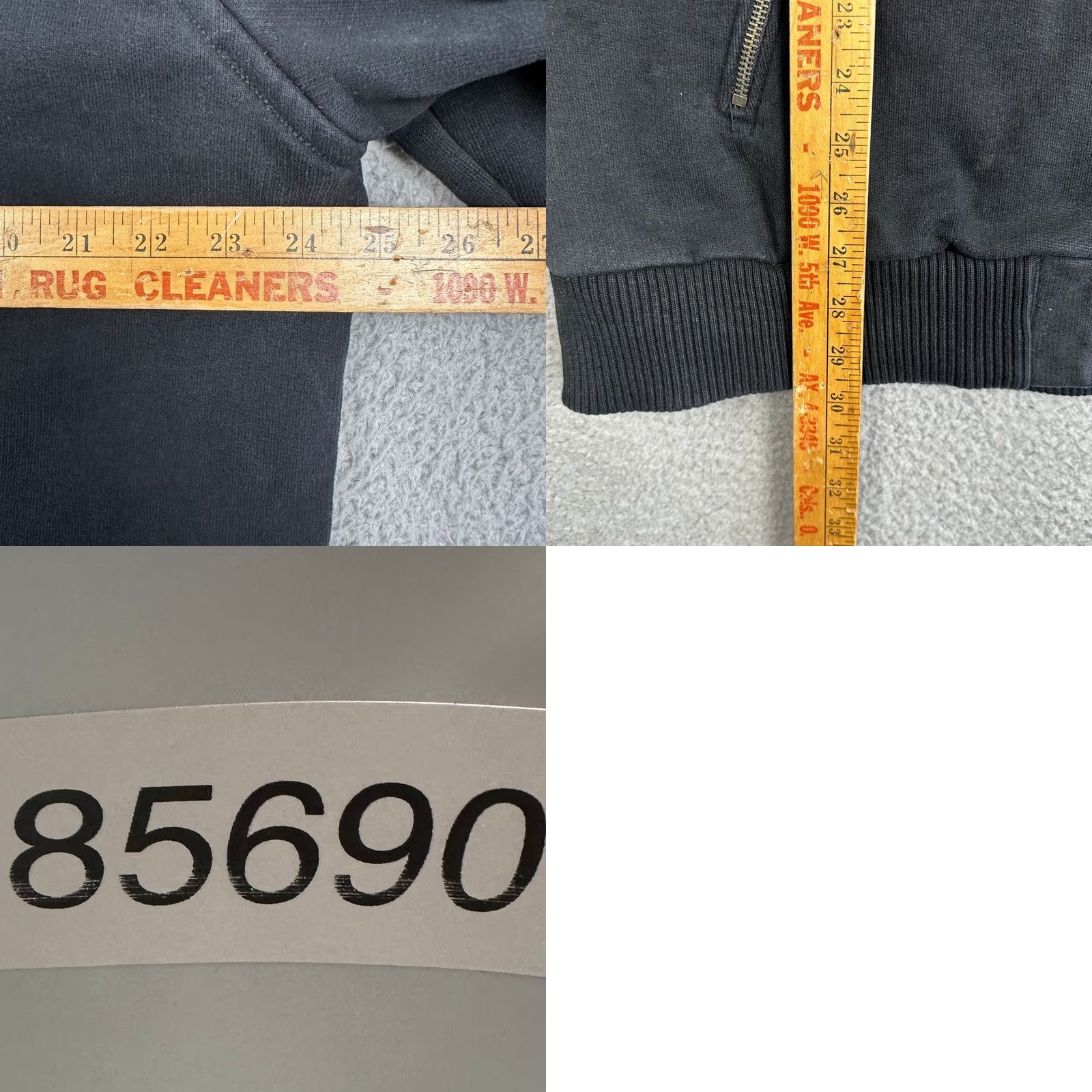 Gap Gap Mens XL Jacket Full Zip Black Lined Cotton Polyester Stand-Up Collar Pockets Zip Casual Long Sleeve Authentic Jacket Size US XL / EU 56 / 4 - 8 Thumbnail