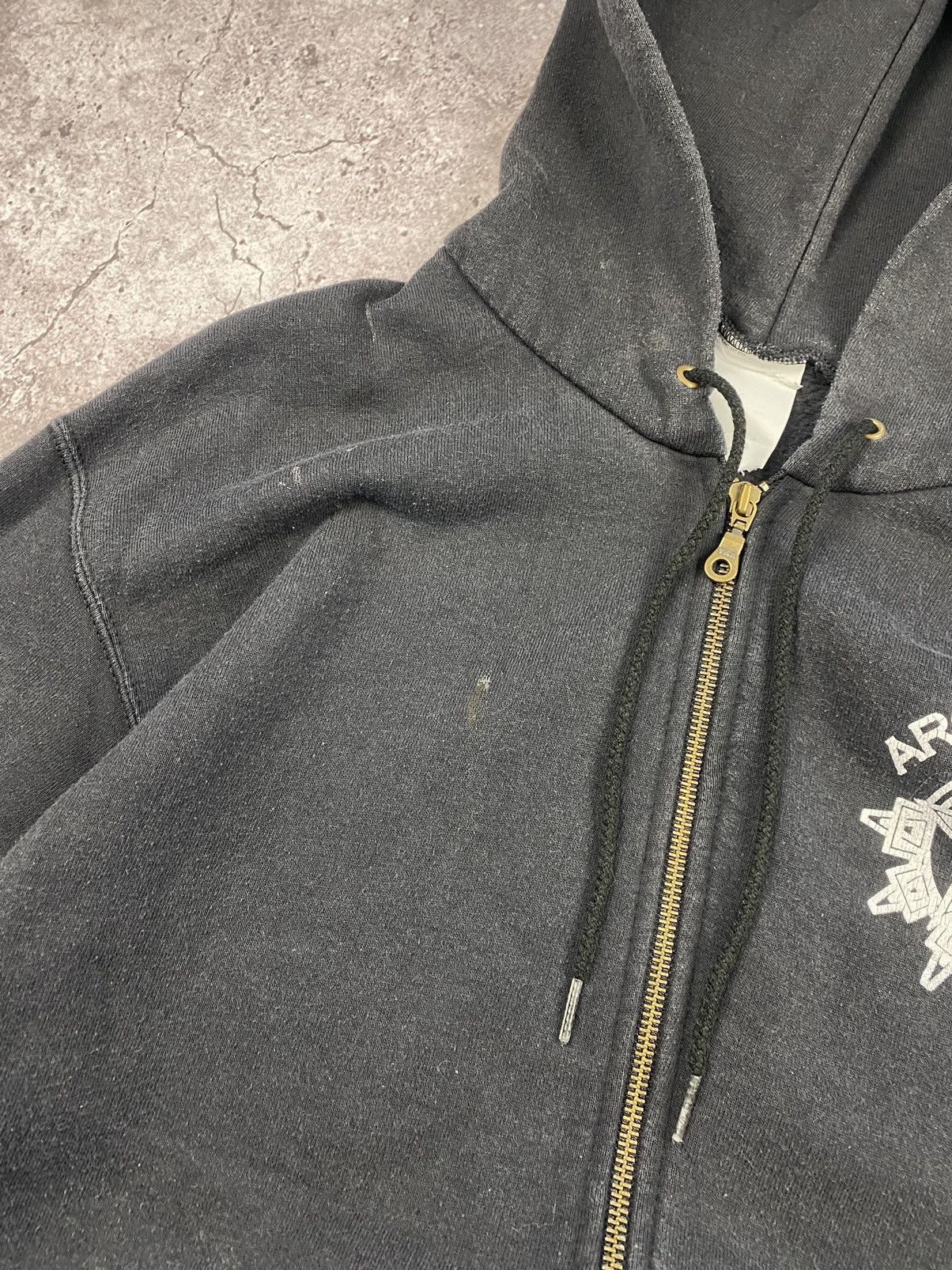 Band Tees VINTAGE ARCH ENEMY 90’S CRAZY FADED ZIP HOODIE BAGGY RARE Size US L / EU 52-54 / 3 - 3 Thumbnail