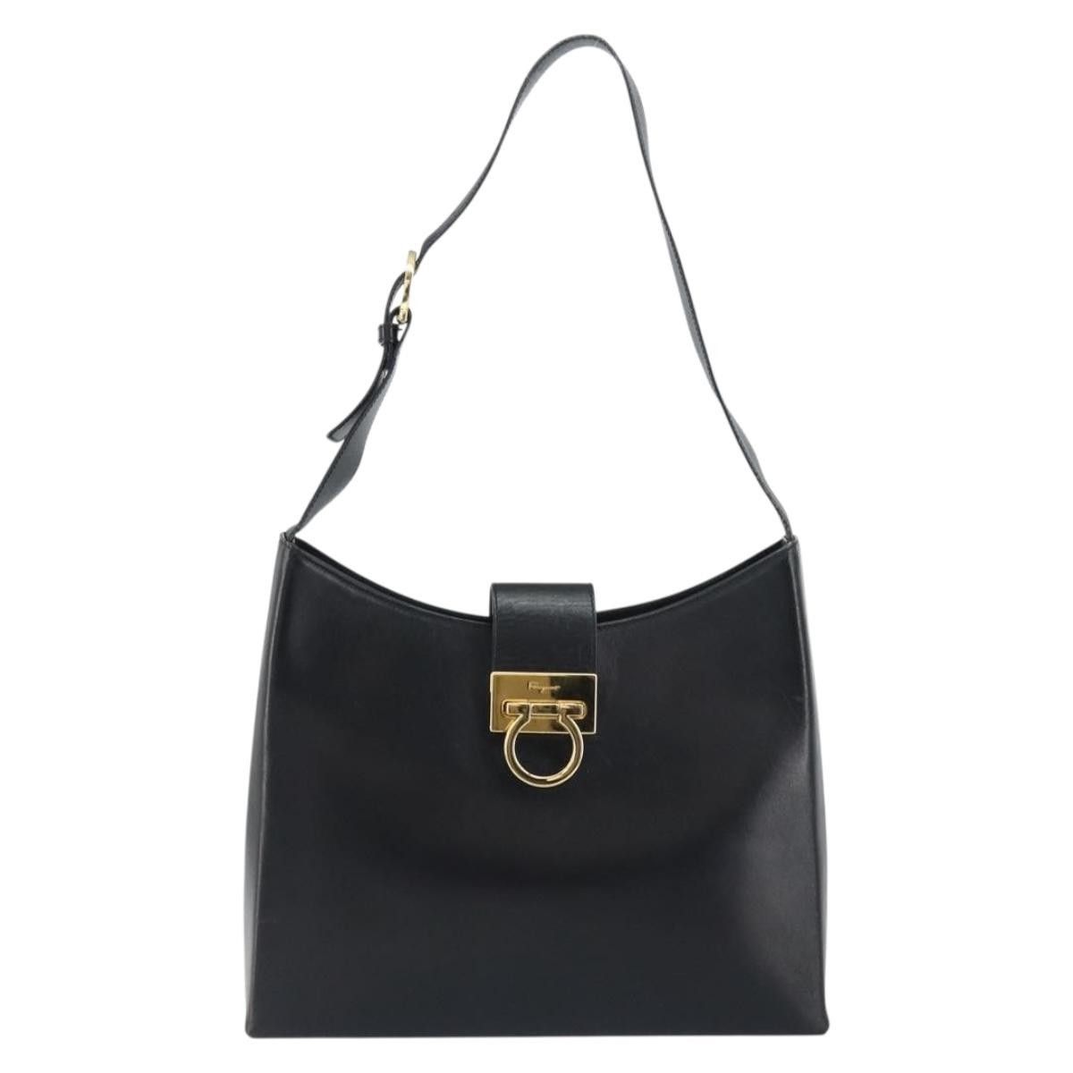 Salvatore Ferragamo Salvatore Ferragamo Gancio Flap Hobo Leather Size ONE SIZE - 1 Thumbnail