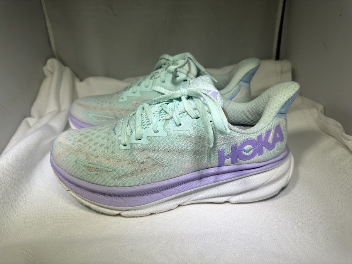 Hoka Hoka Clifton 9 Women's 6.5B Running Shoes Sunlit Ocean Size US 6.5 / IT 36.5 - 1 Thumbnail