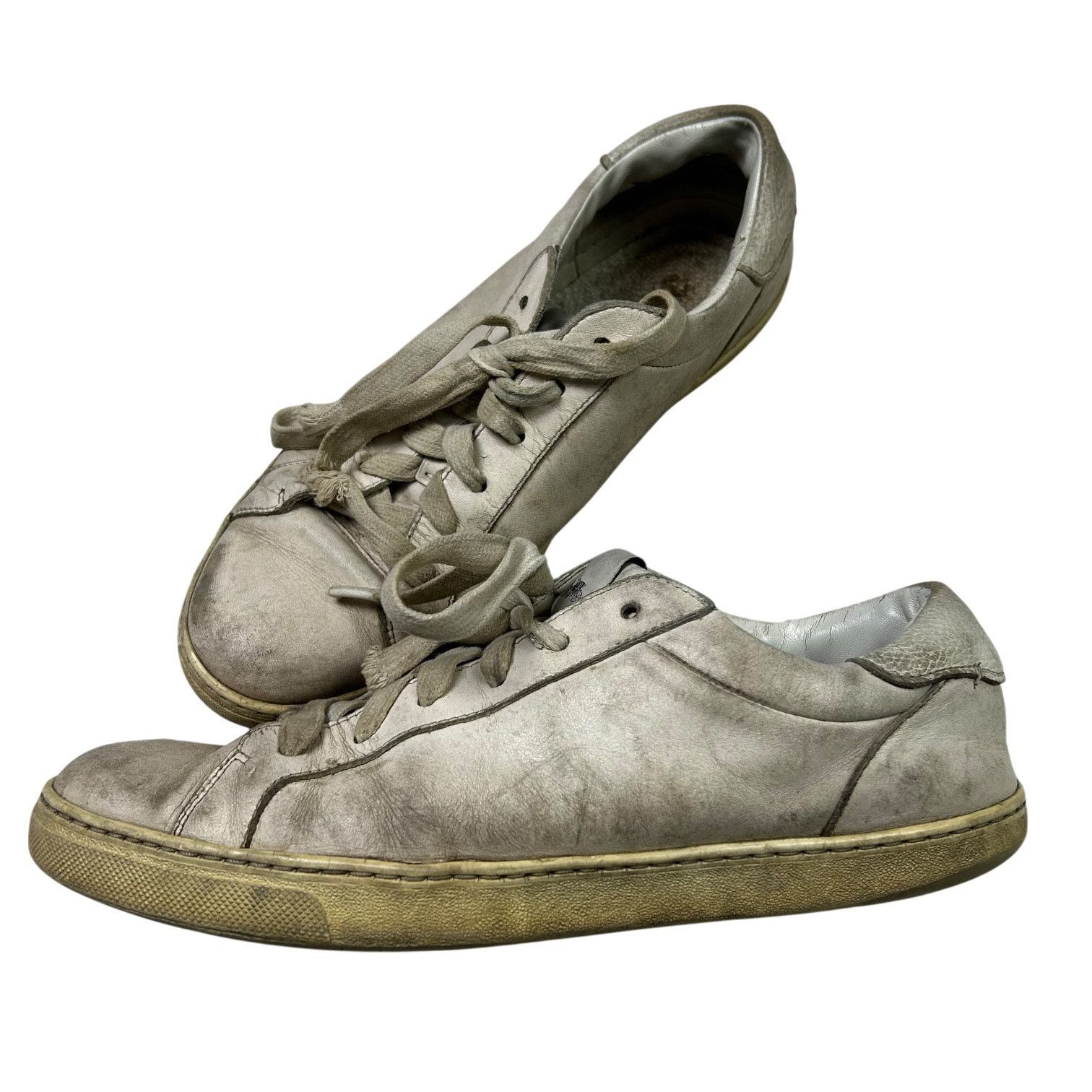 Coach Men's Coach C126 Sneakers (fg1947) White Leather Lace Up Size US 9.5 / EU 42-43 - 1 Thumbnail