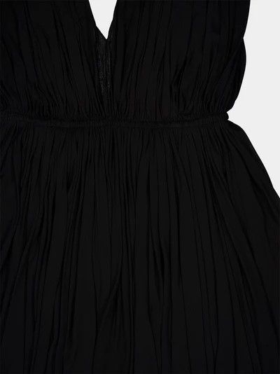 Saint Laurent Paris o1s1wg110924 Backless Dress in Crepe Jersey in Black Size L / US 10 / IT 46 - 4 Thumbnail