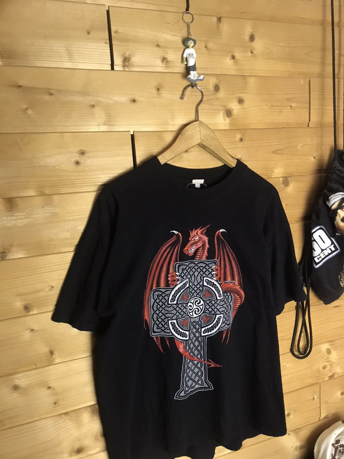 Vintage Vintage 90s Dragon Hewlin t-shirt Size US XL / EU 56 / 4 - 3 Thumbnail