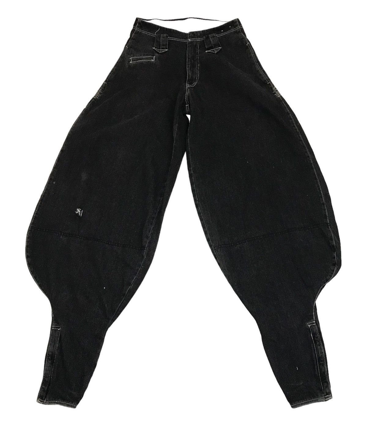 Art Comes First × Japanese Brand Avant Garde Oversized Gin Washi Balloon Denim Pants Size US 28 / EU 44 - 1 Thumbnail