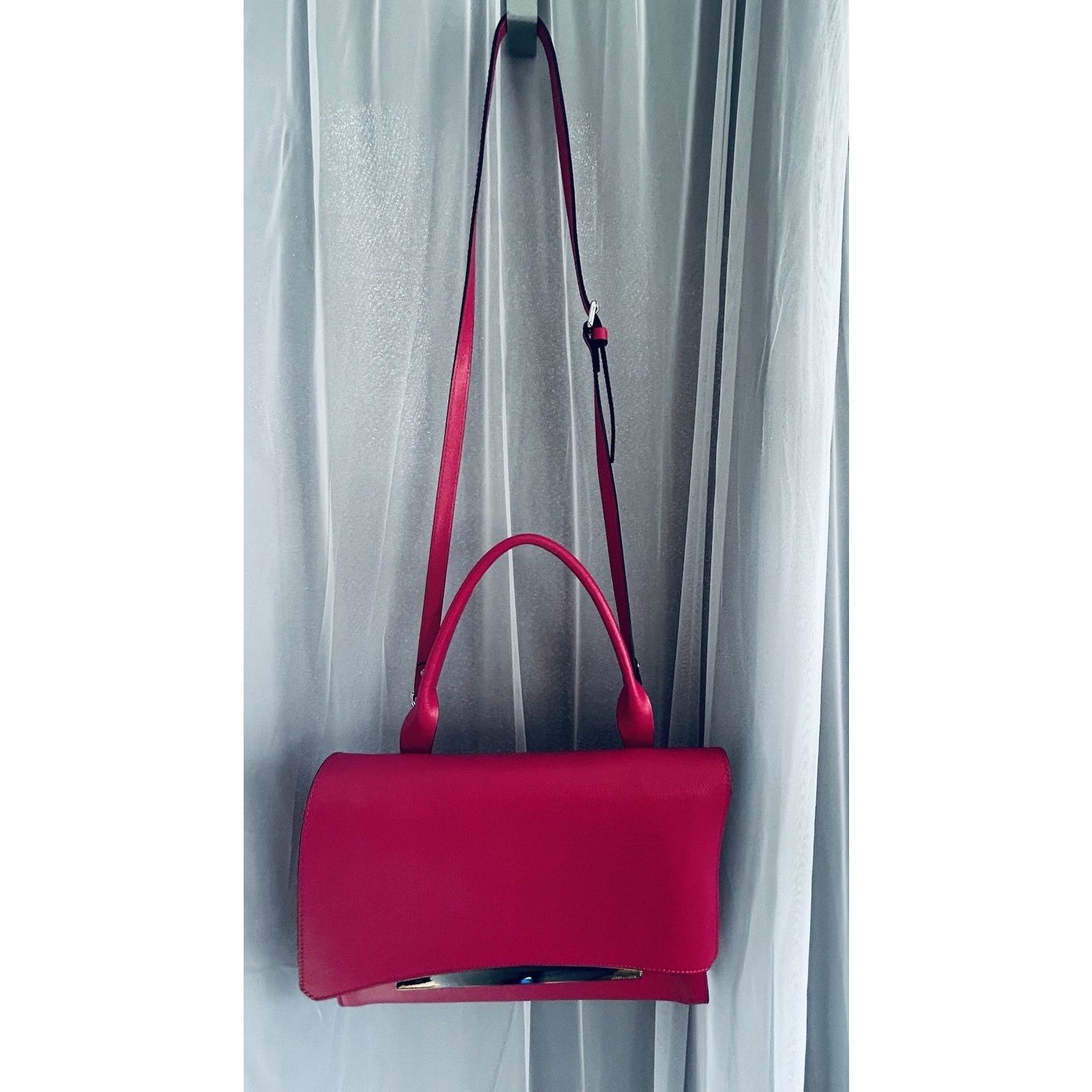 Gianni Chiarini NWT Gianni Chiarini Dua Handbag Hot Pink Bag Italy Metallic Size ONE SIZE - 17 Thumbnail