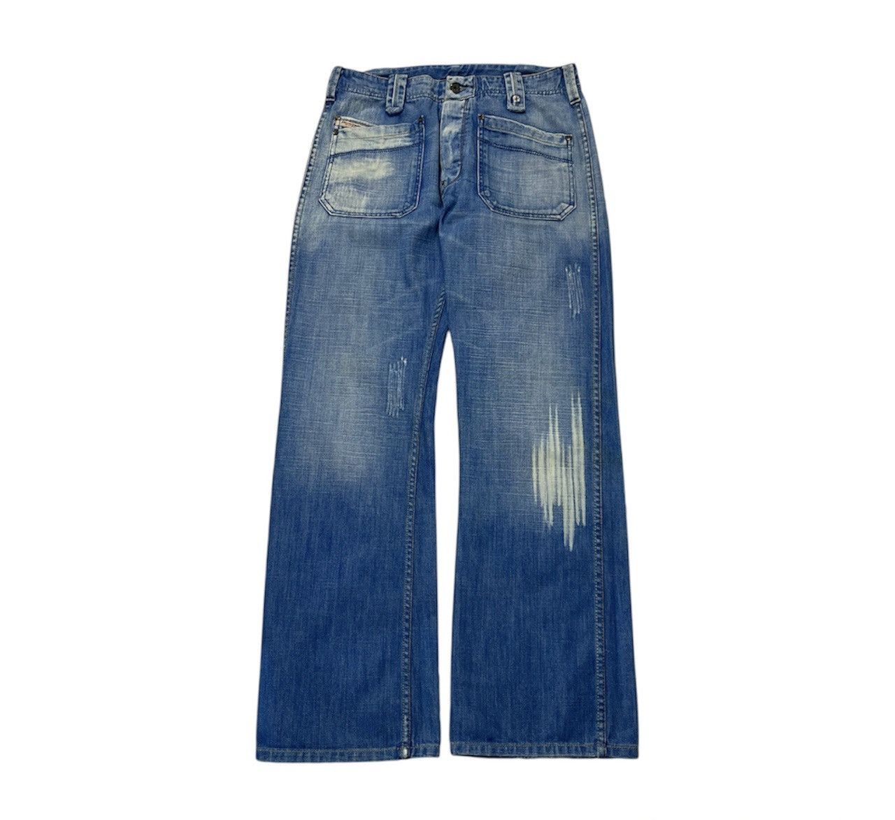Diesel × Vintage Vintage Diesel moorix y2k distressed denim jeans baggy pants Size US 32 / EU 48 - 1 Thumbnail