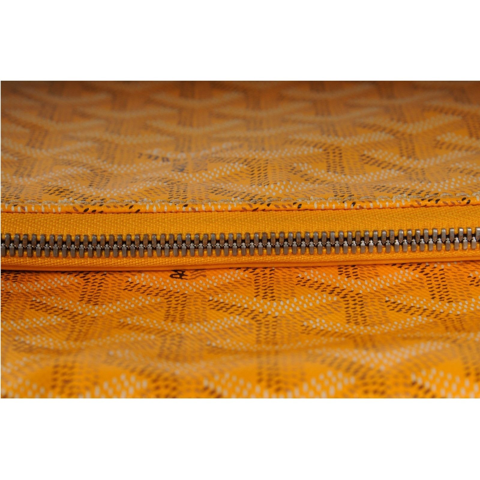 Goyard Saint Marie Clutch Bag Yellow Coated Canvas Travel Pouch Size ONE SIZE - 9 Thumbnail