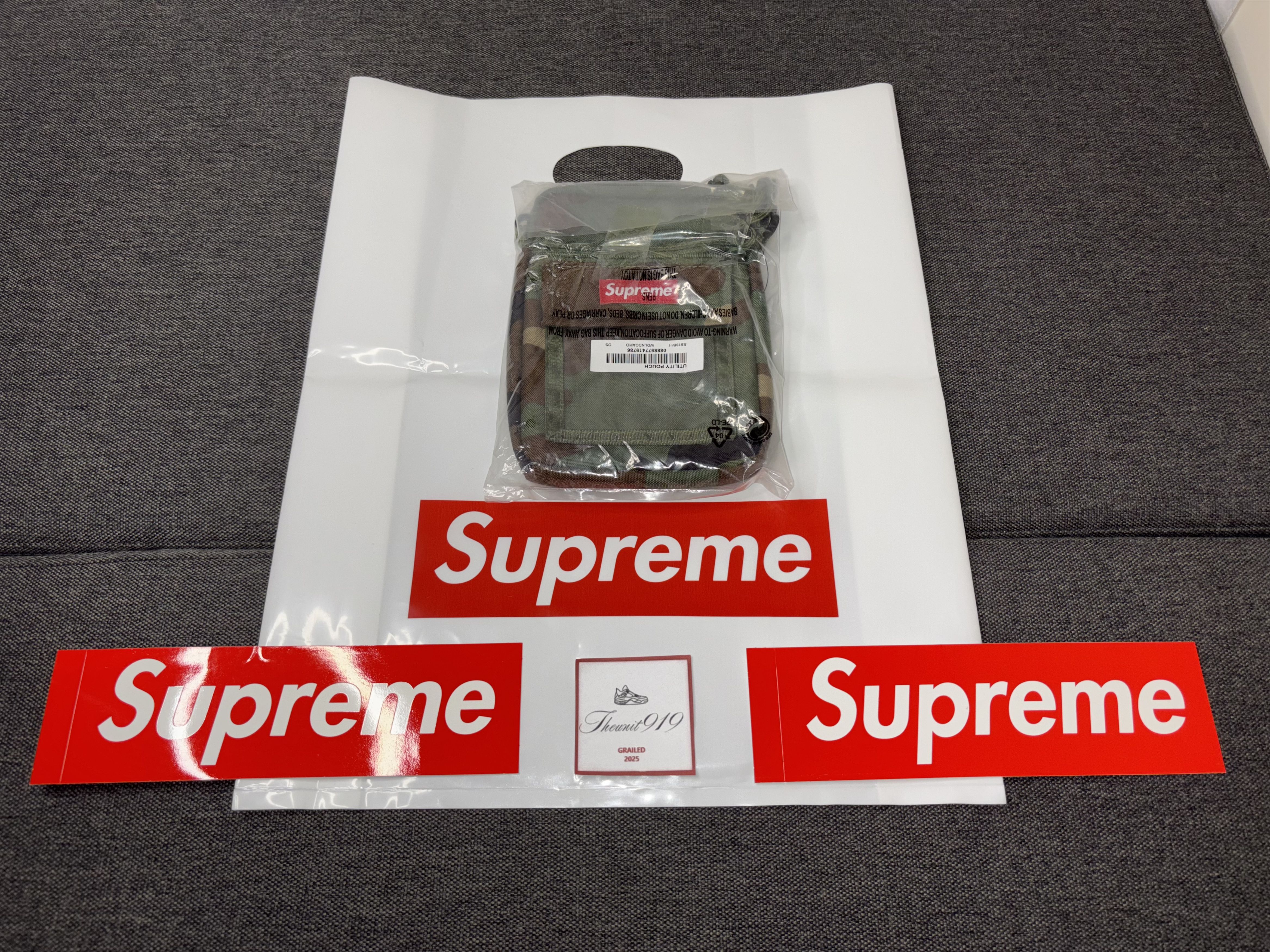 Supreme SUPREME Utility Pouch Woodland Camo SS19 Size ONE SIZE - 1 Thumbnail