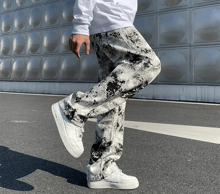 Japanese Brand × Jean × Vintage Printed Wide Legs Jeans Size US 30 / EU 46 - 3 Thumbnail