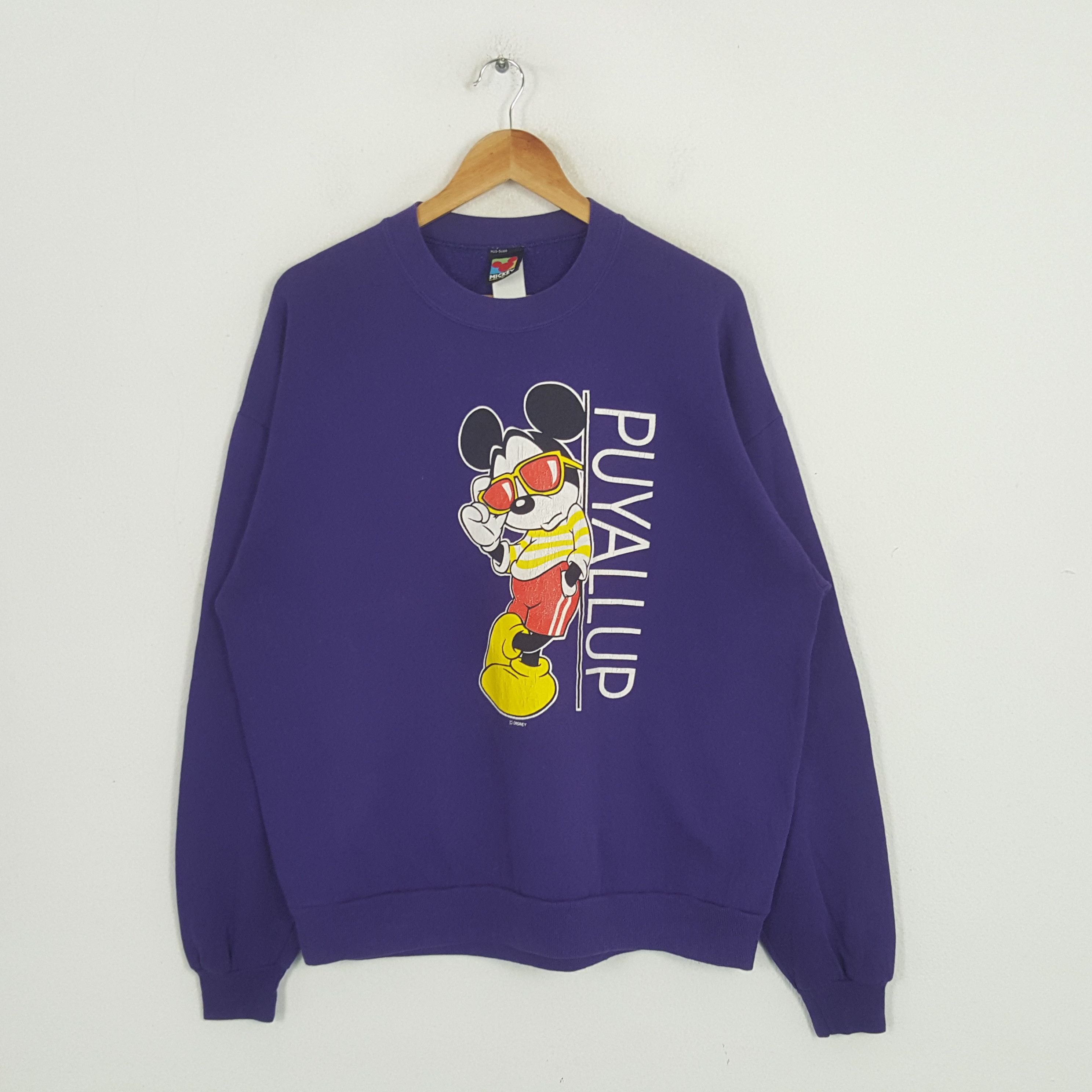 Disney × Mickey Mouse × Vintage Vintage 90's Puyallup Mickey Mouse DISNEYSweatshirt Size US L / EU 52-54 / 3 - 1 Thumbnail