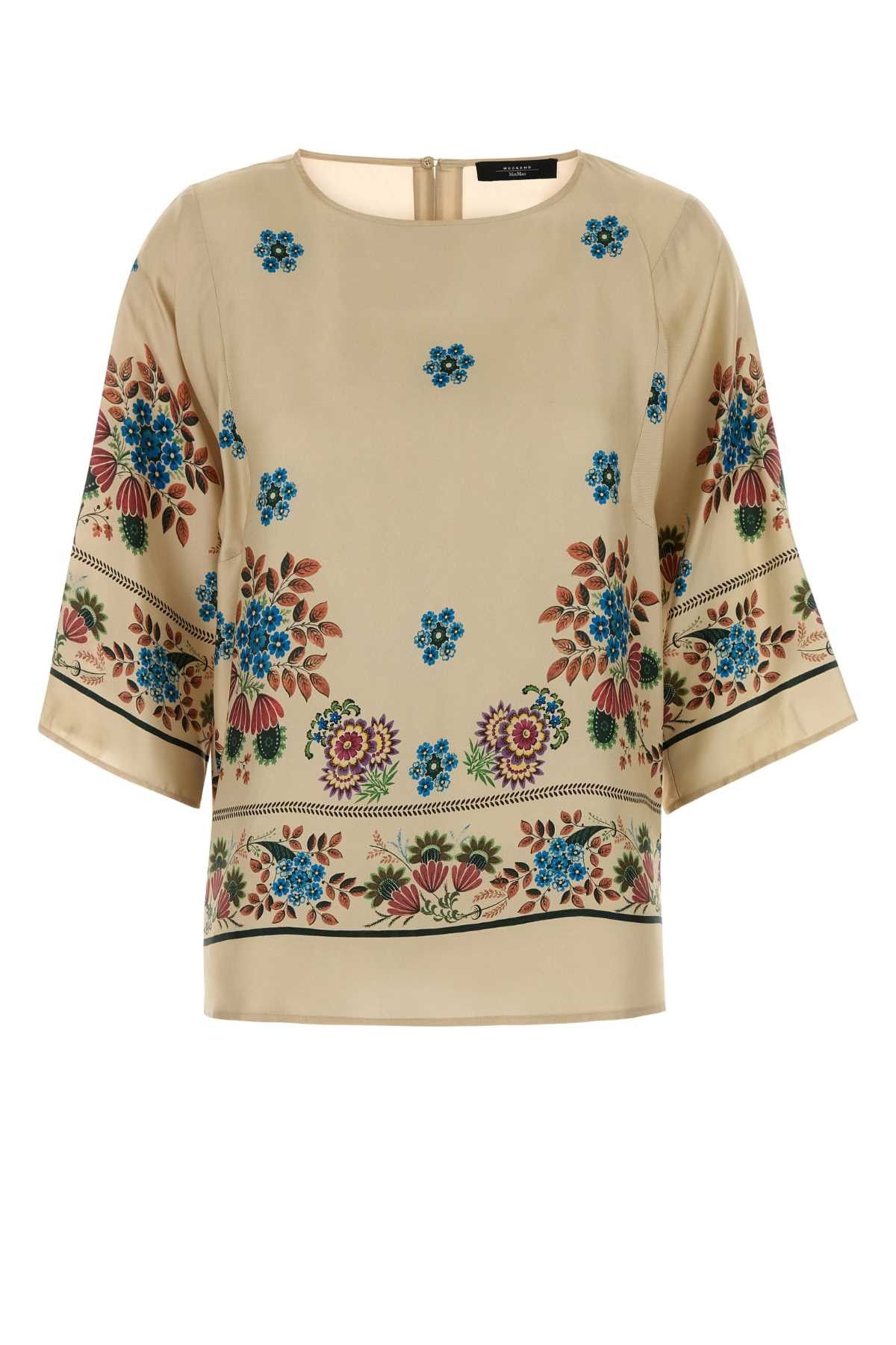 Weekend Max Mara Printed Silk Samba Blouse Size M / US 6-8 / IT 42-44 - 1 Thumbnail