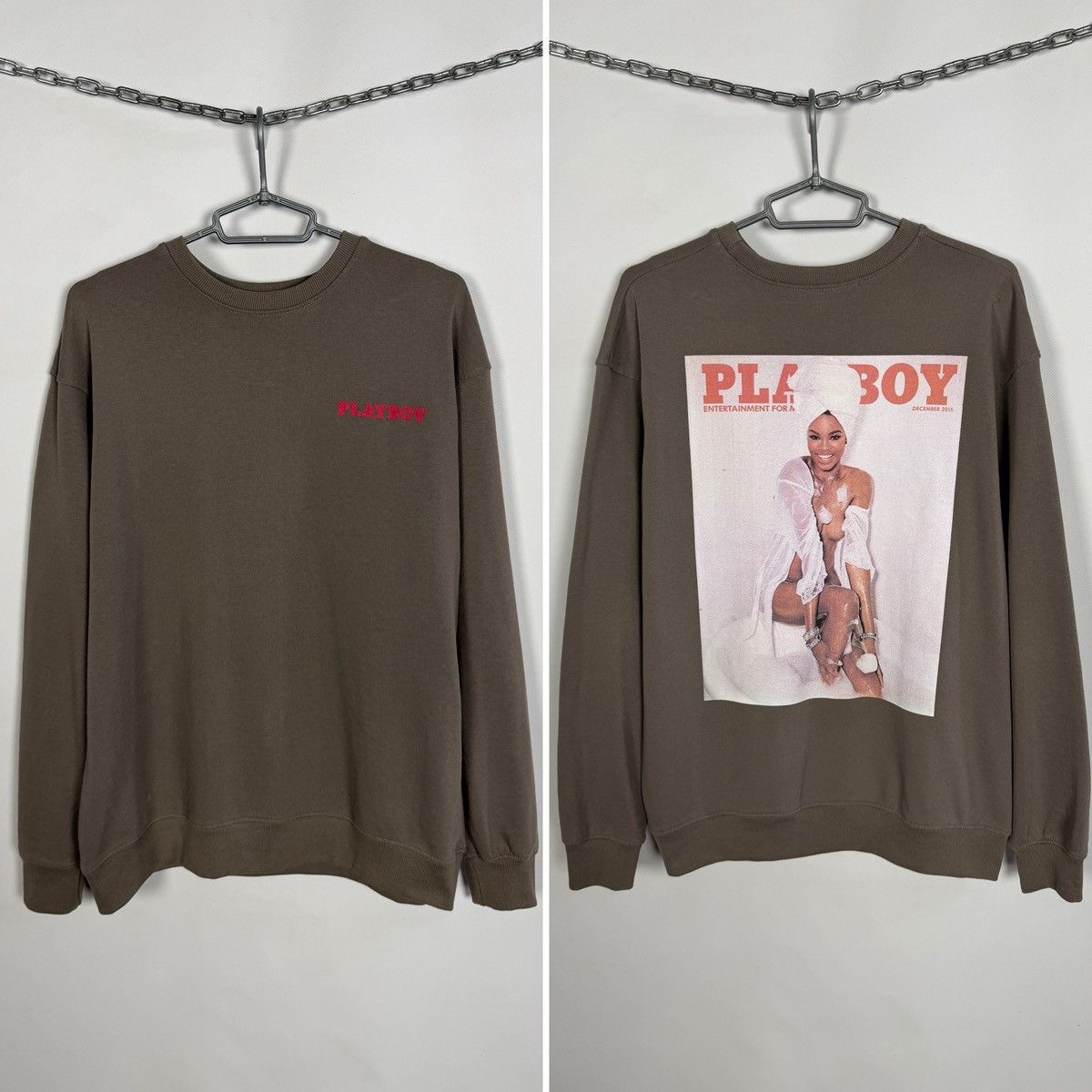Playboy Unisex Playboy x Missguided Graphic Sweatshirt Oversize Fit Size US M / EU 48-50 / 2 - 1 Thumbnail