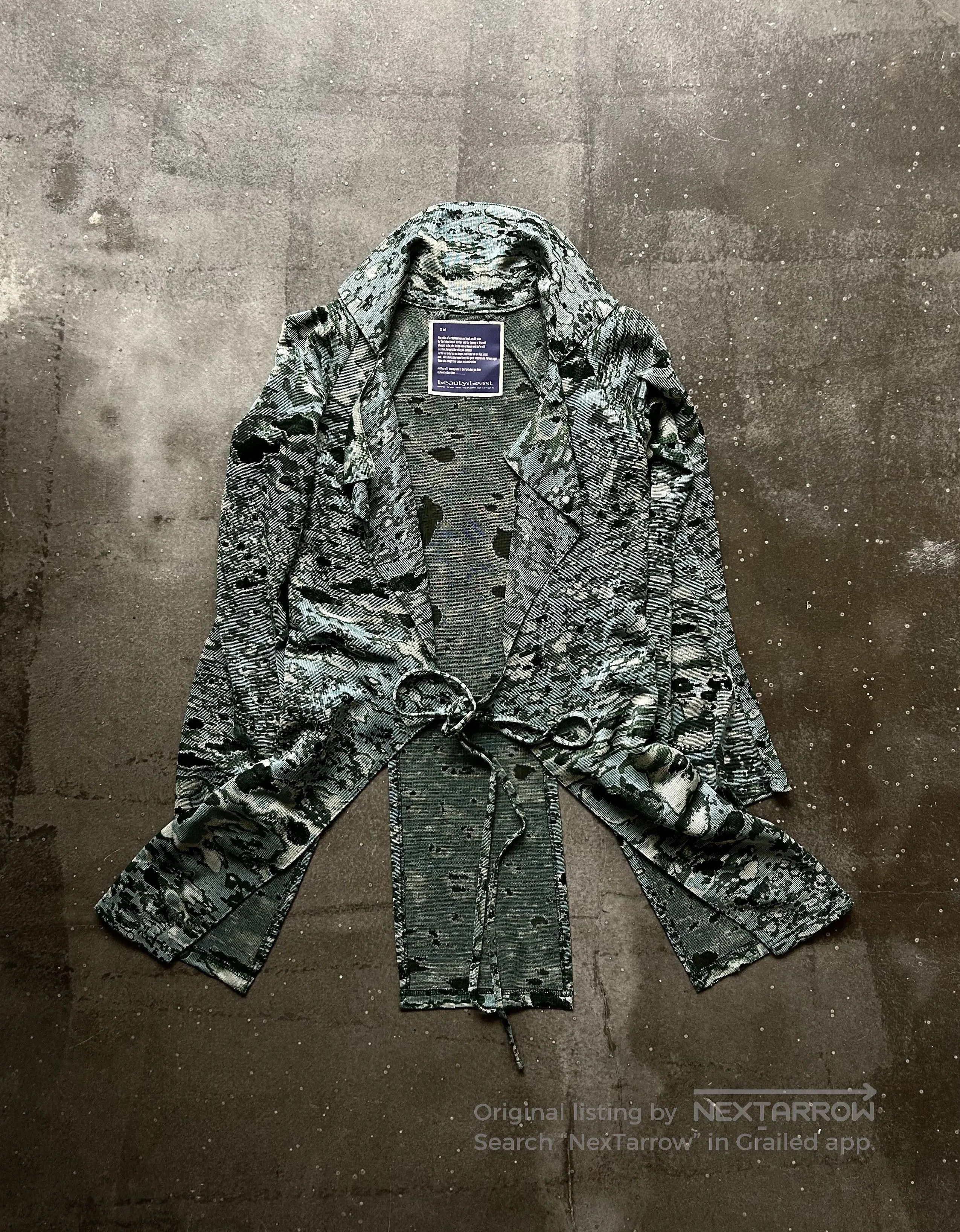 Beauty Beast Beauty:Beast 90s Psychedelic Print Cardigan. Size US M / EU 48-50 / 2 - 2 Thumbnail