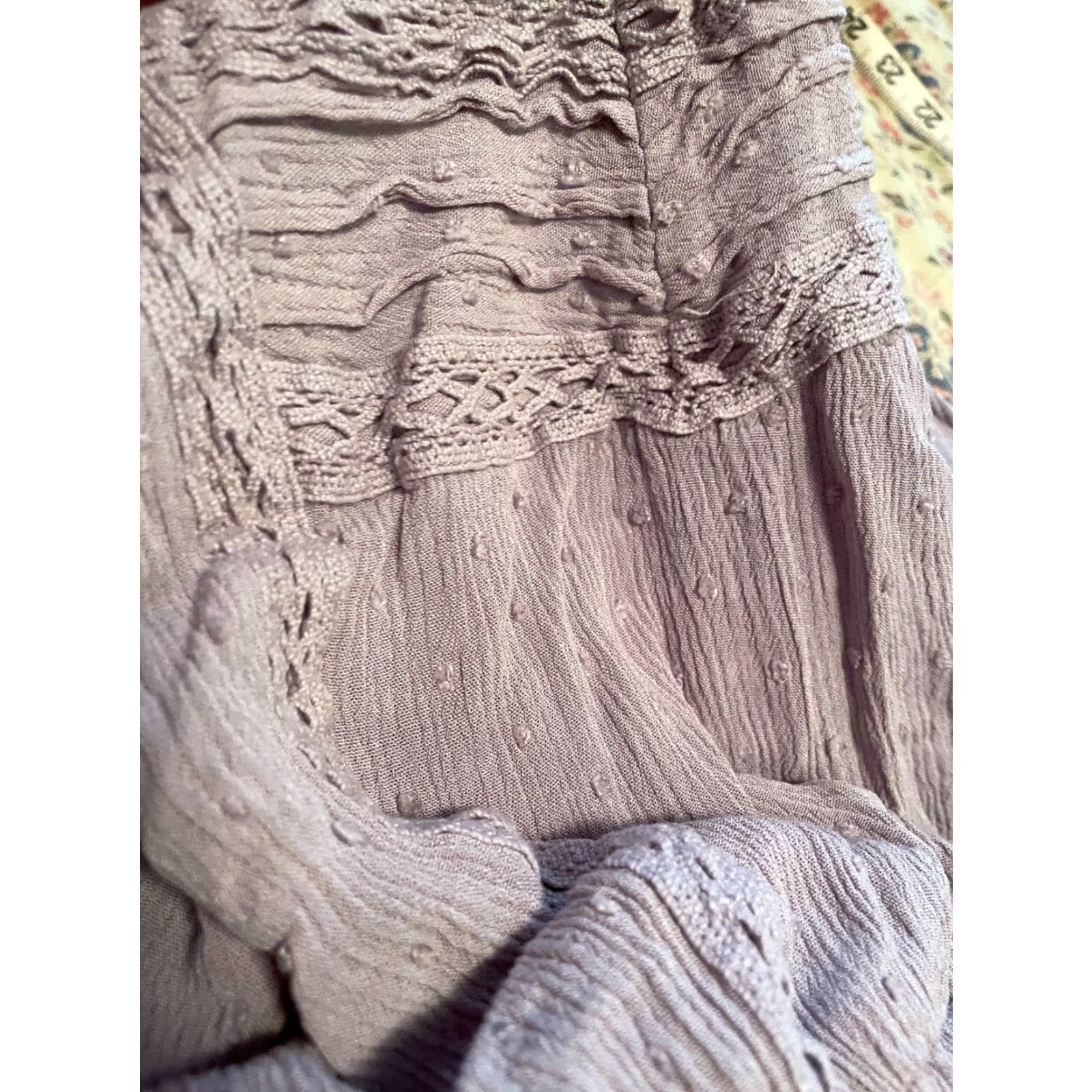 Vintage Knox Rose Sundress Woman’s S Sleeveless Spaghetti Strap Long Dusty Lavender Purple Bohemian Solid Rayon Summer Dress Size S / US 4 / IT 40 - 7 Thumbnail