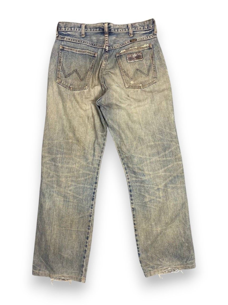 Wrangler vintage wrangler rusty distressed denim nice design Size US 32 / EU 48 - 2 Thumbnail