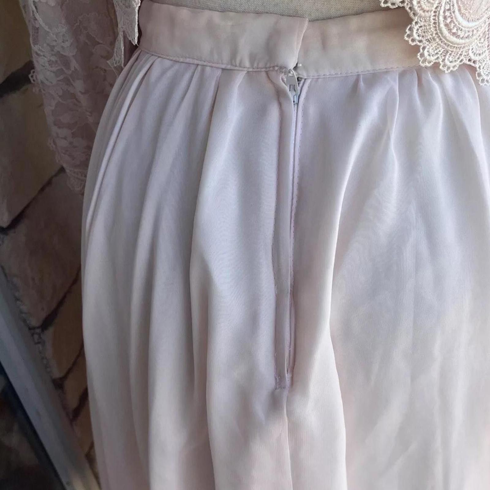 Other Pink lace peplum top and skirt set vintage dress #fairycore Size S / US 4 / IT 40 - 3 Thumbnail