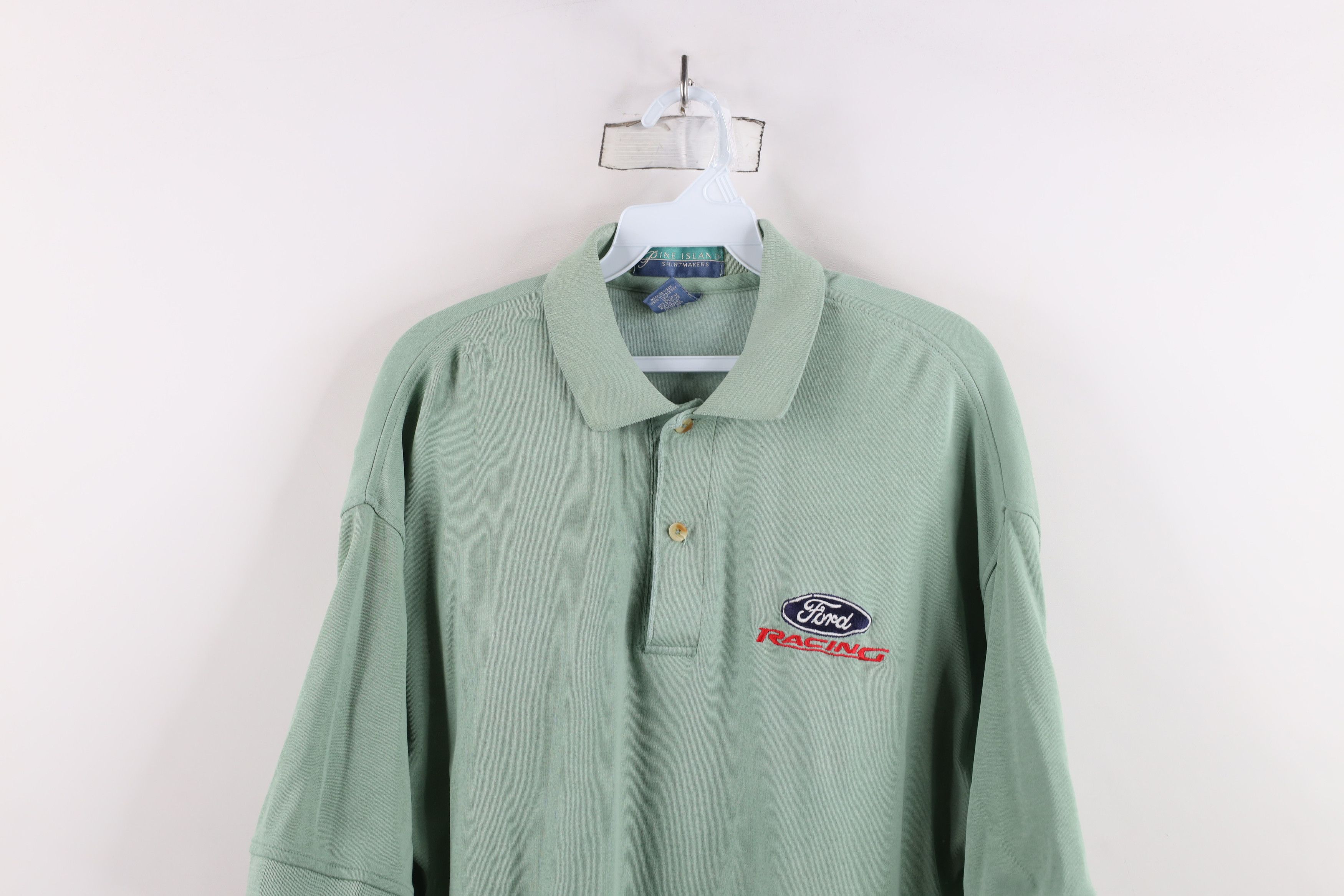 Vintage Vintage 90s Spell Out Ford Motor Co Racing Polo Shirt USA Size US M / EU 48-50 / 2 - 2 Thumbnail